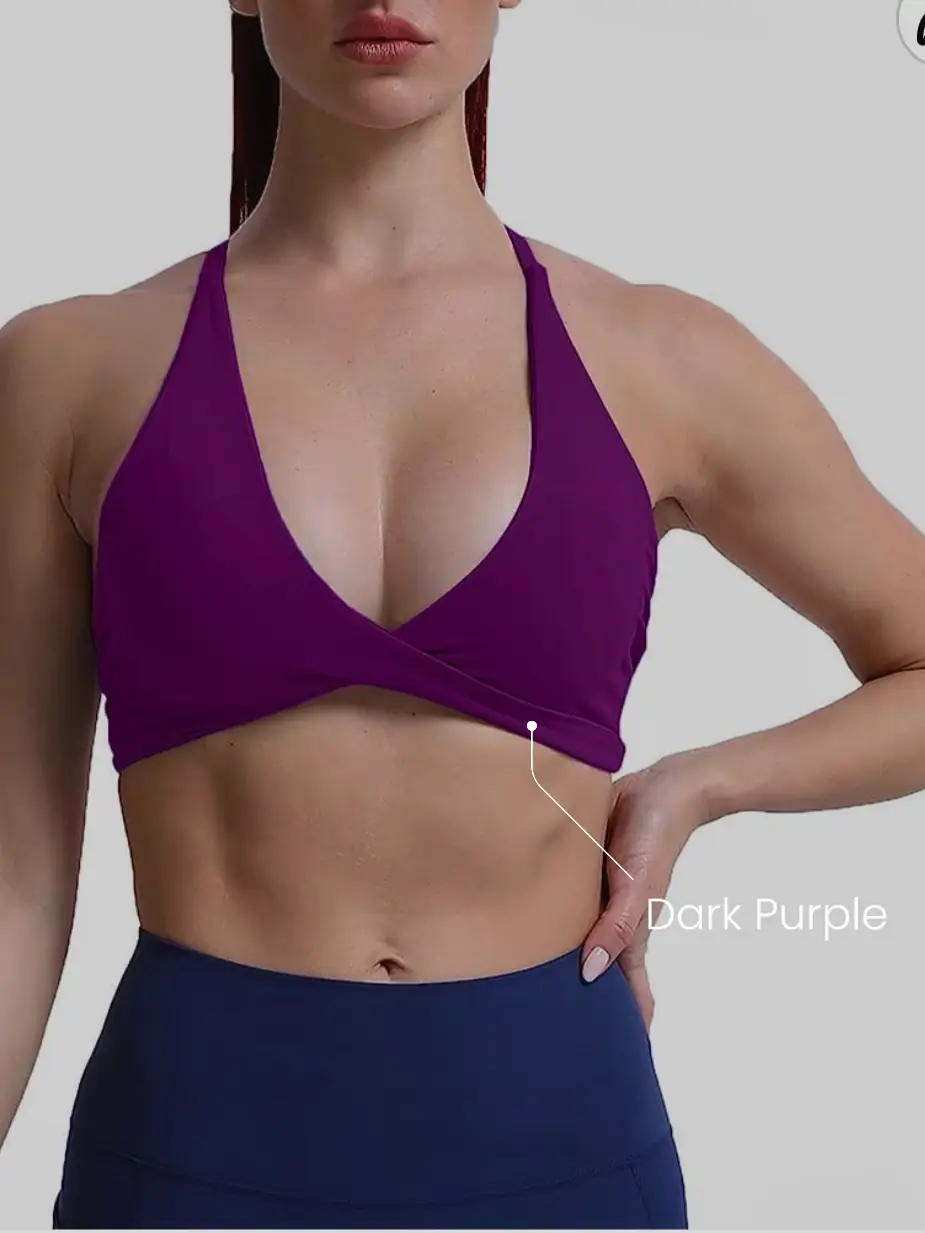 ABOCIW Sports Bras for Women Twist Criss-Cross Back Padded Workout Tank  Tops Low Impact Gym Yoga Bra