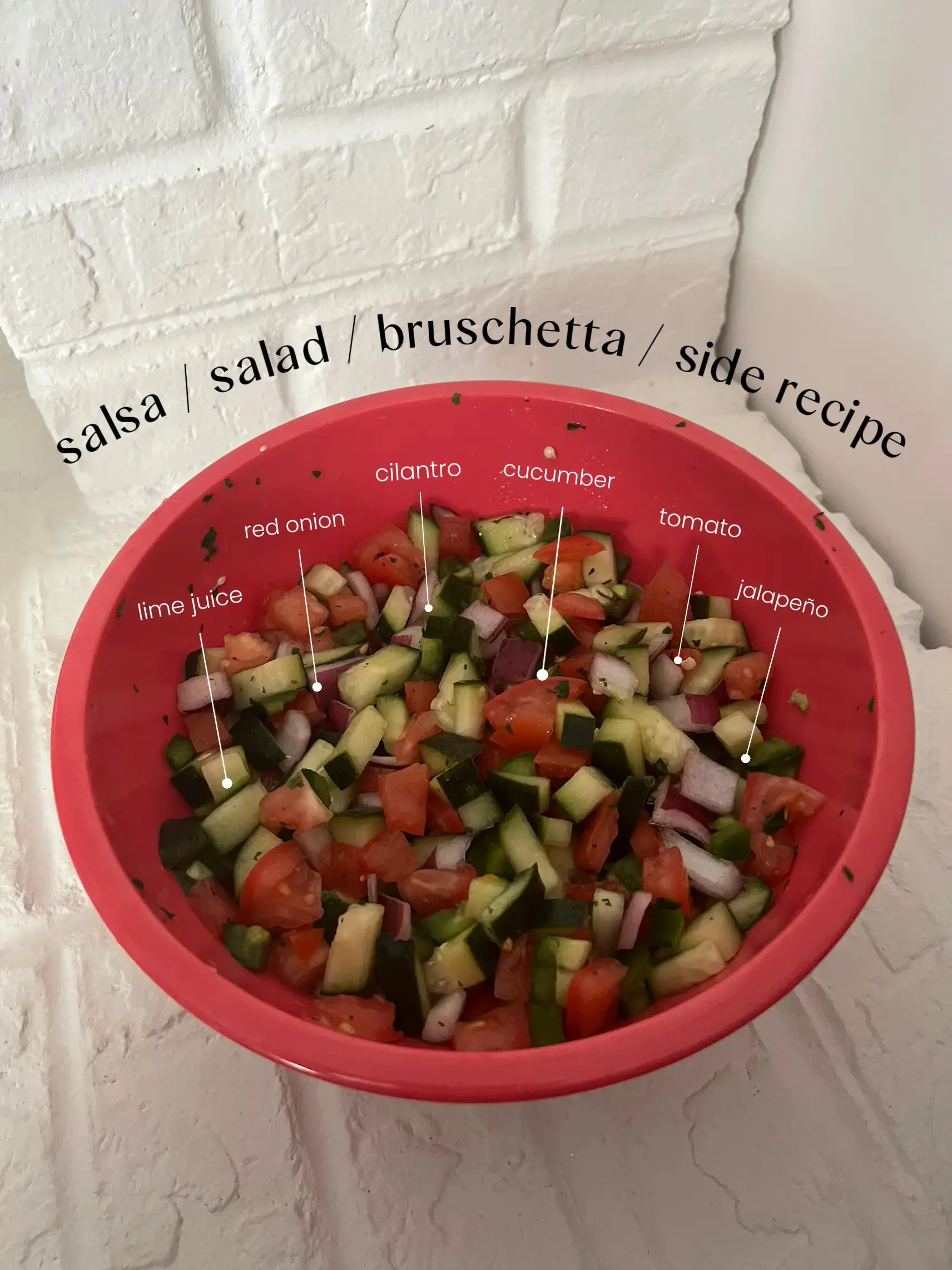 salsa, salad, bruschetta, or side pairing recipe | MACKENZIE