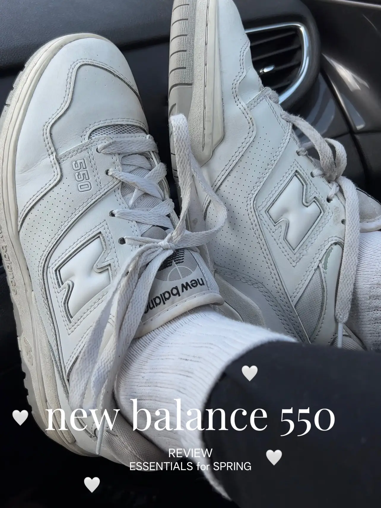 NEW BALANCE 550 WHITE GREY REVIEW AND ON FOOT 