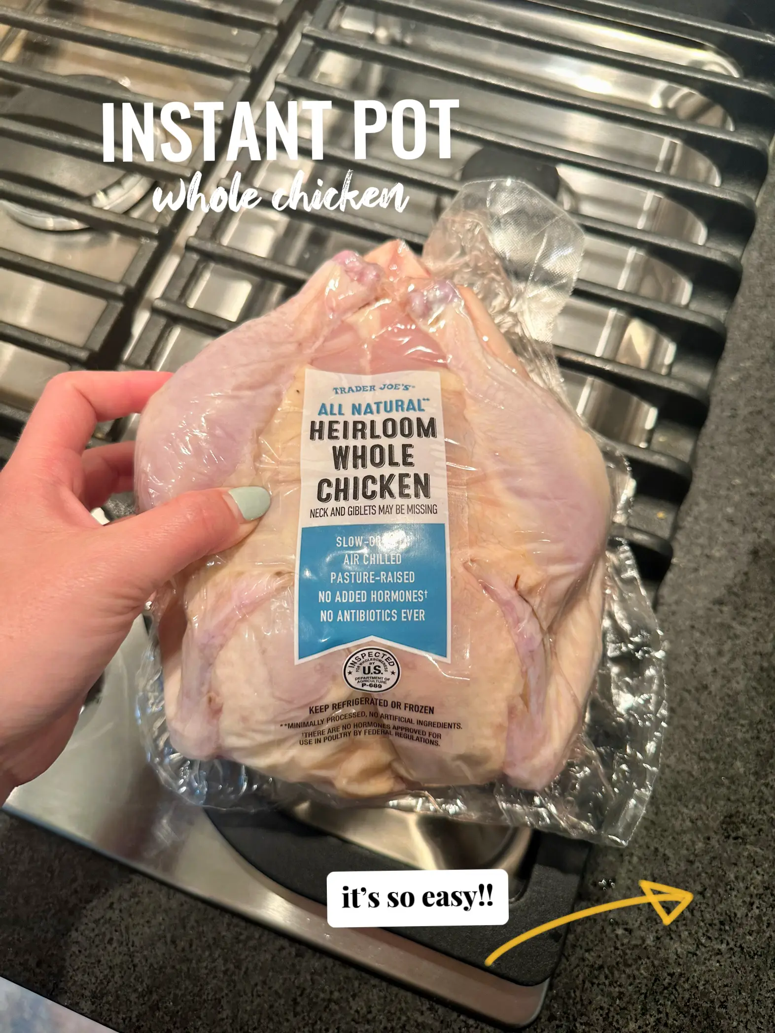 Trader Joe's All Natural Heirloom Whole Chicken 