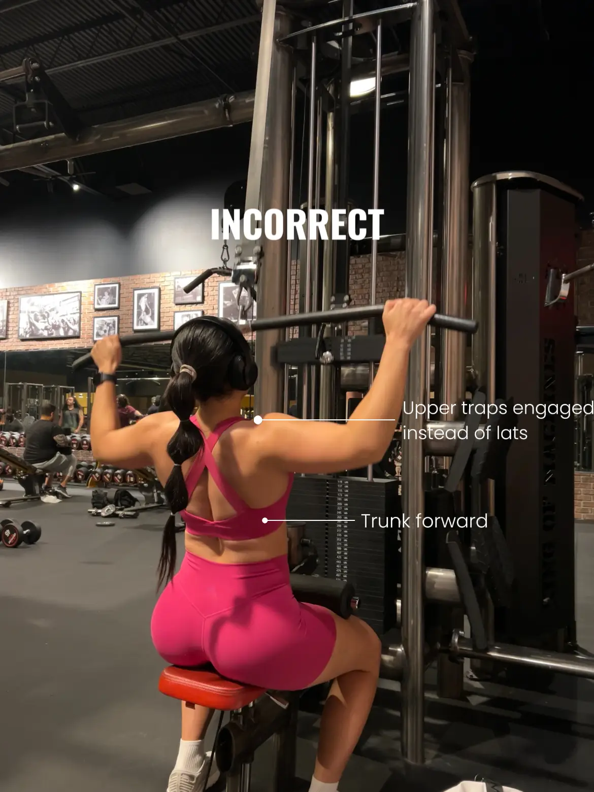 Lat pulldown form Gallery posted by Selena Estrada Lemon8