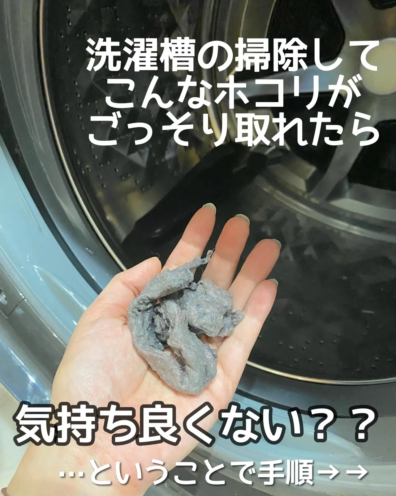 ドラム式洗濯機のお掃除、ちゃんとホコリ取ってる？ | fuyu_おうち