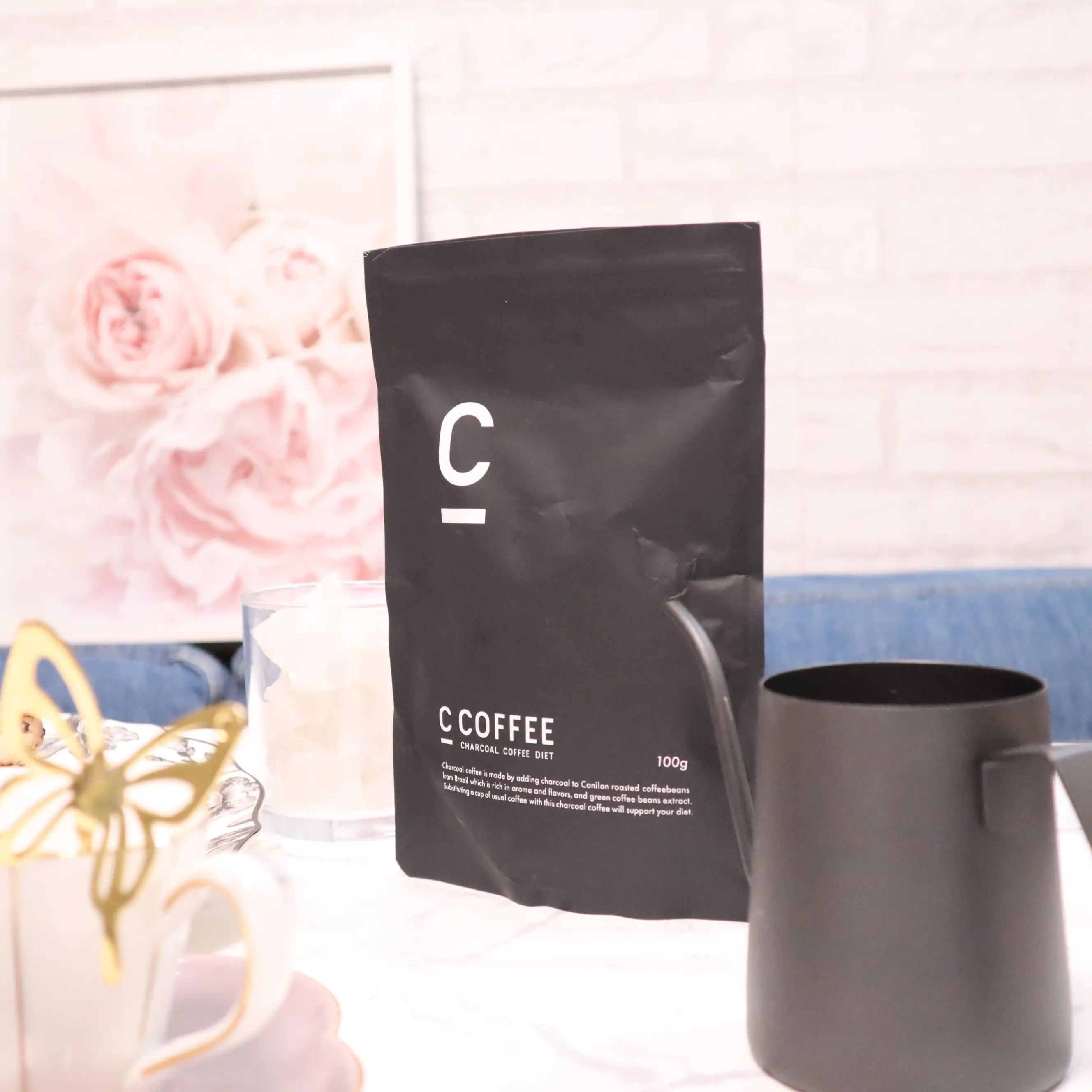 C Coffee チャコールコーヒーダイエット 100g×4 長き