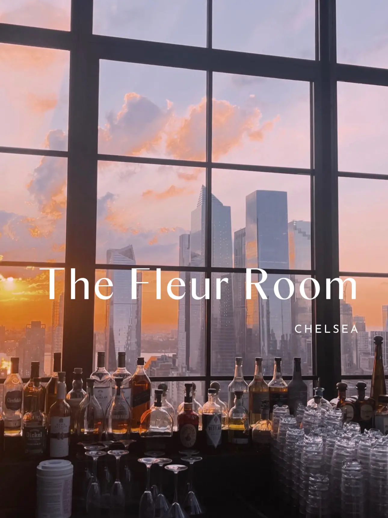 The Fleur Room: Inside NYC's Highest Nightclub Bar at Moxy Hotel