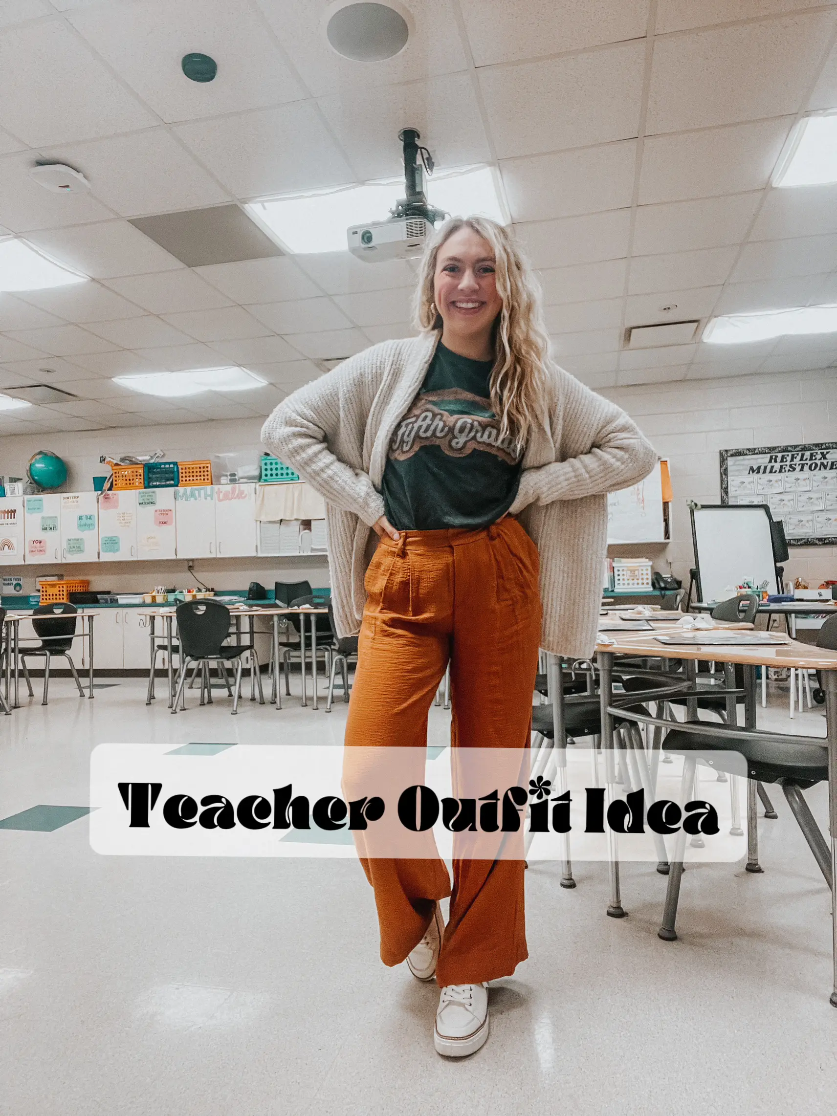 Fall Teacher Outfit Ideas on a Budget - Affordable by Amanda