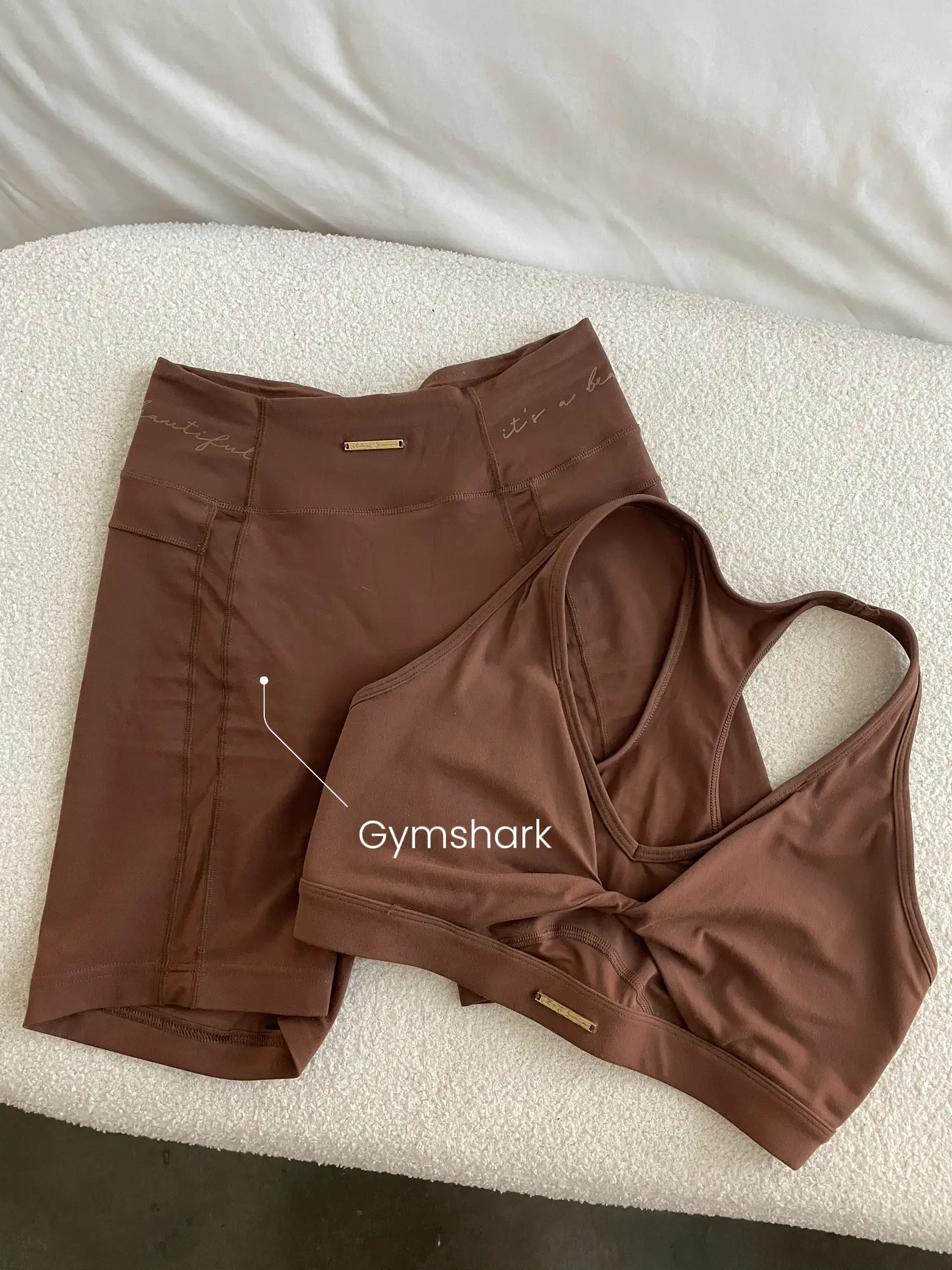 Gymshark Lifting Baby T-Shirt - Copper Brown/Camo Brown