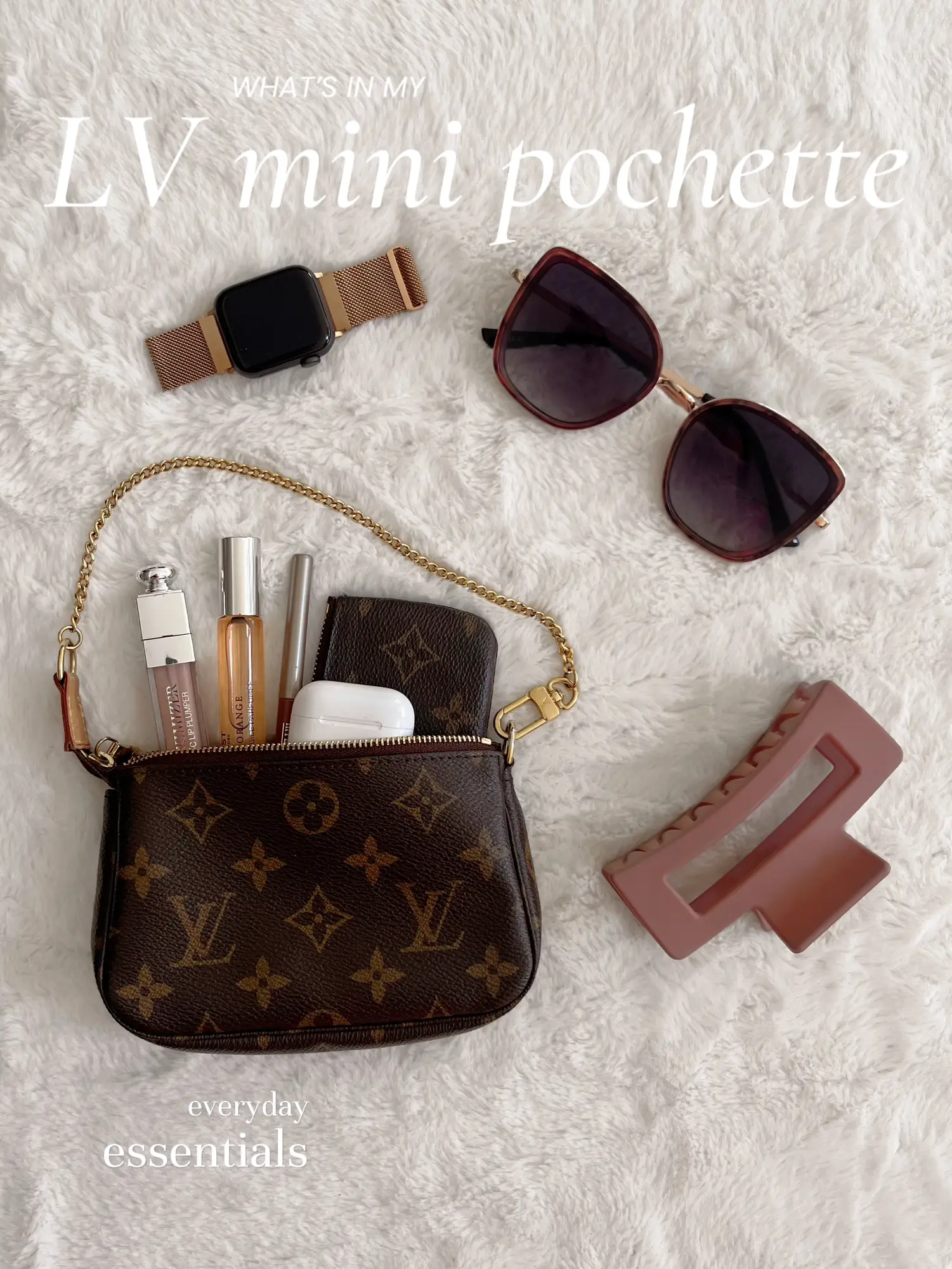 Louis Vuitton Mini Pochette // What Fits Inside?