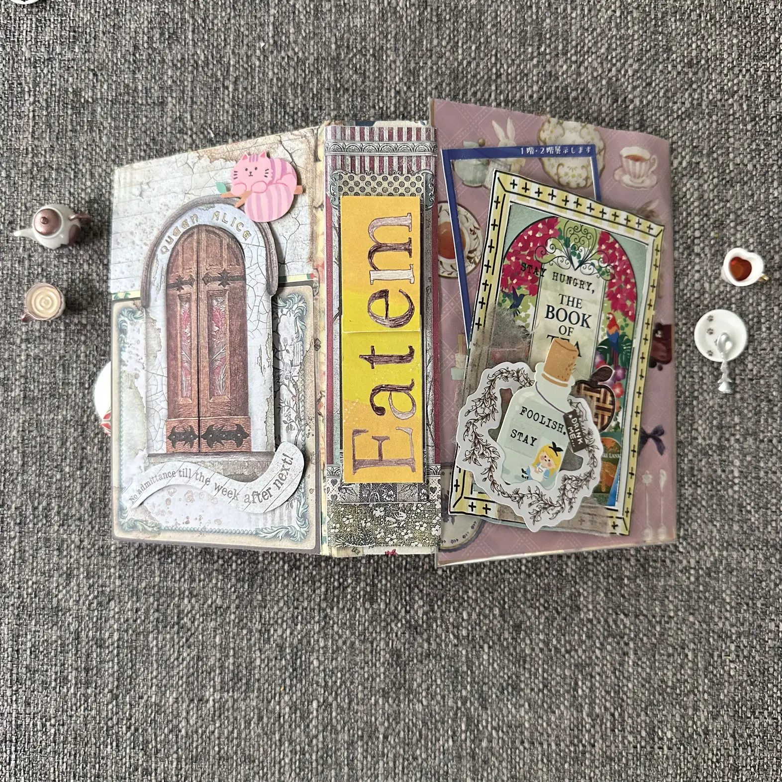 Alice in wonderland ジャンクジャーナル junk journal | Bhakta by