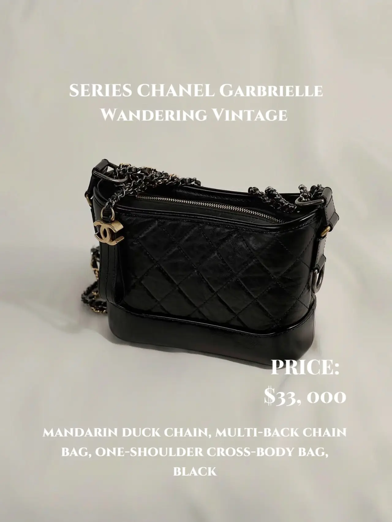 Chanel 22K Fall Winter Gold Black Bead Series Crossbody bags
