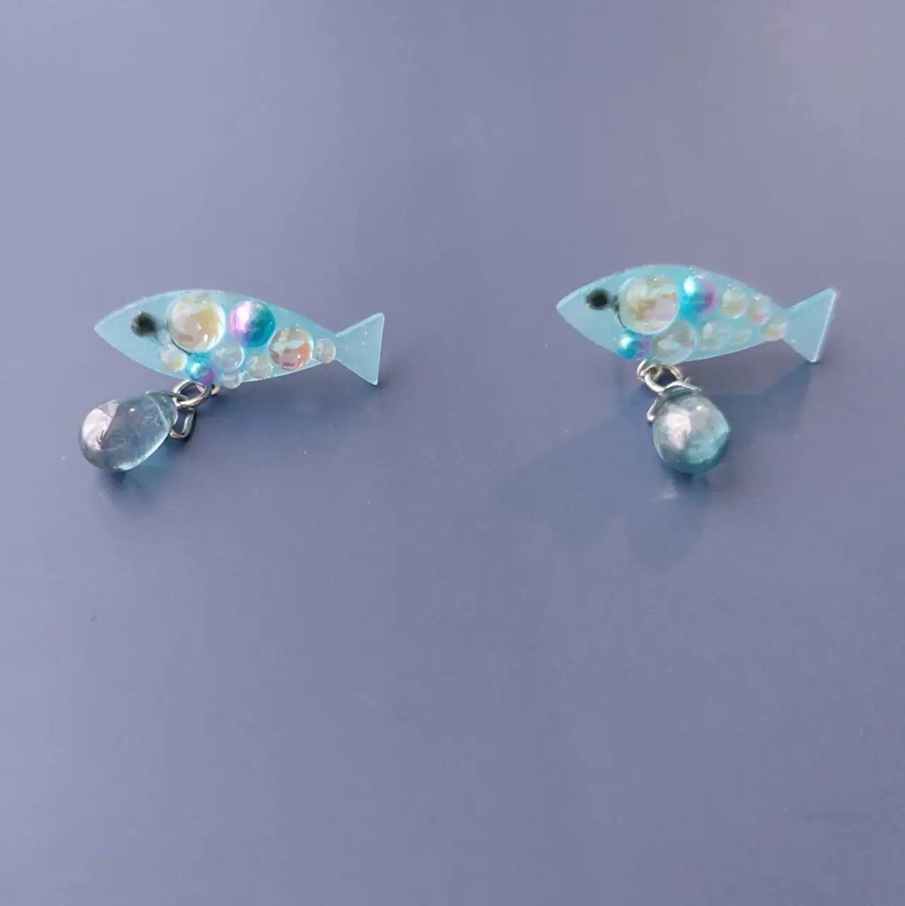 Rainbow on sale fish earrings