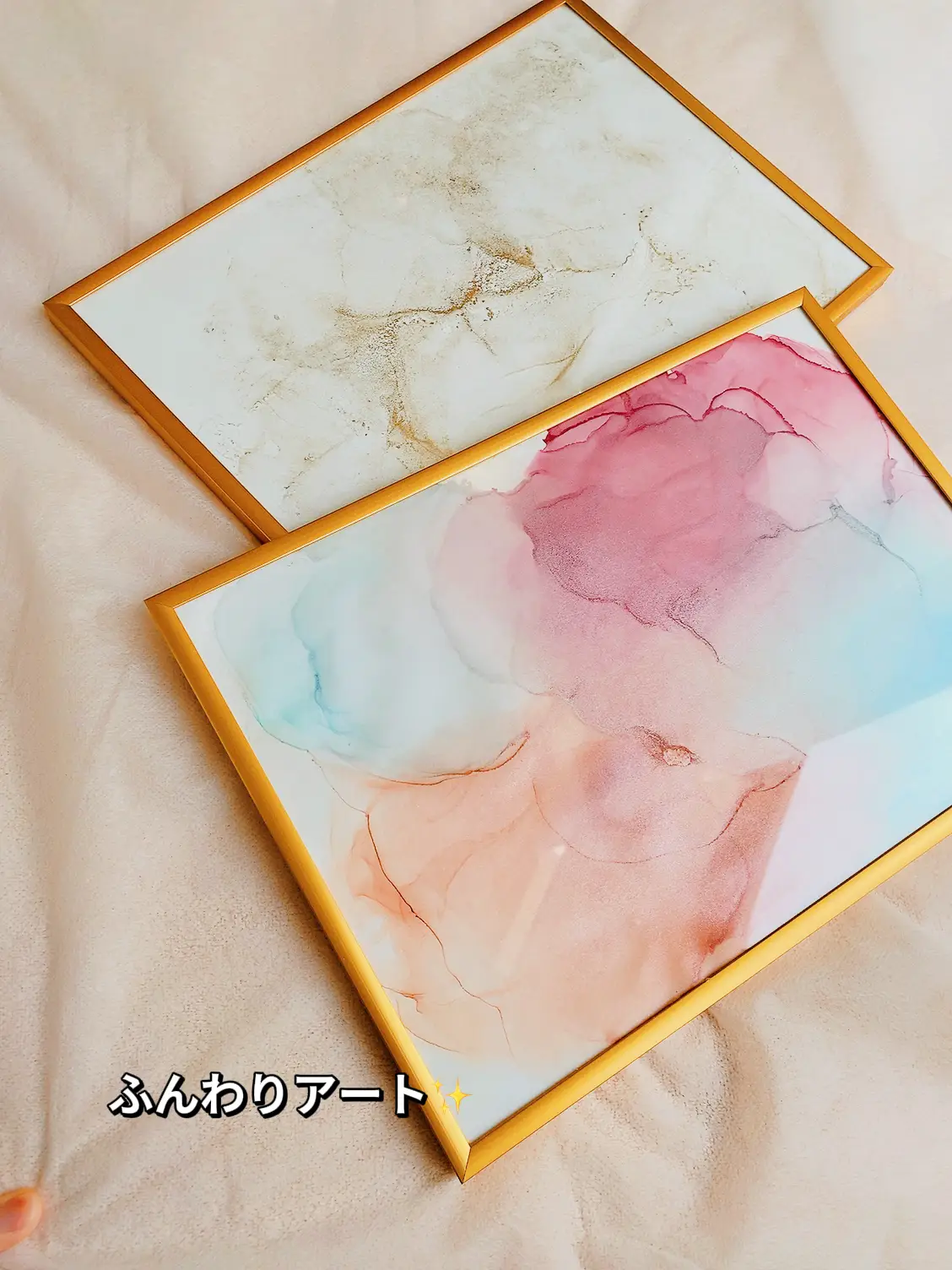 作者不詳、Ouchi 水彩画 金色フレーム 作者不詳、Ouchi 水彩画 金色フレーム