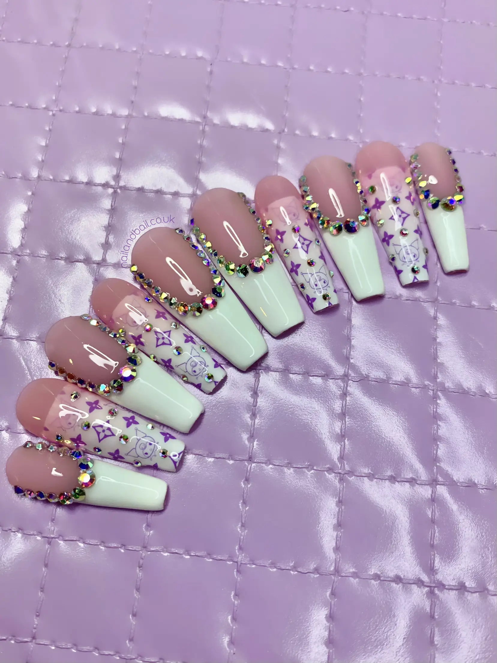 Kuromi x Louis Vuitton Press On Nails 💜, Gallery posted by Nail & Bail