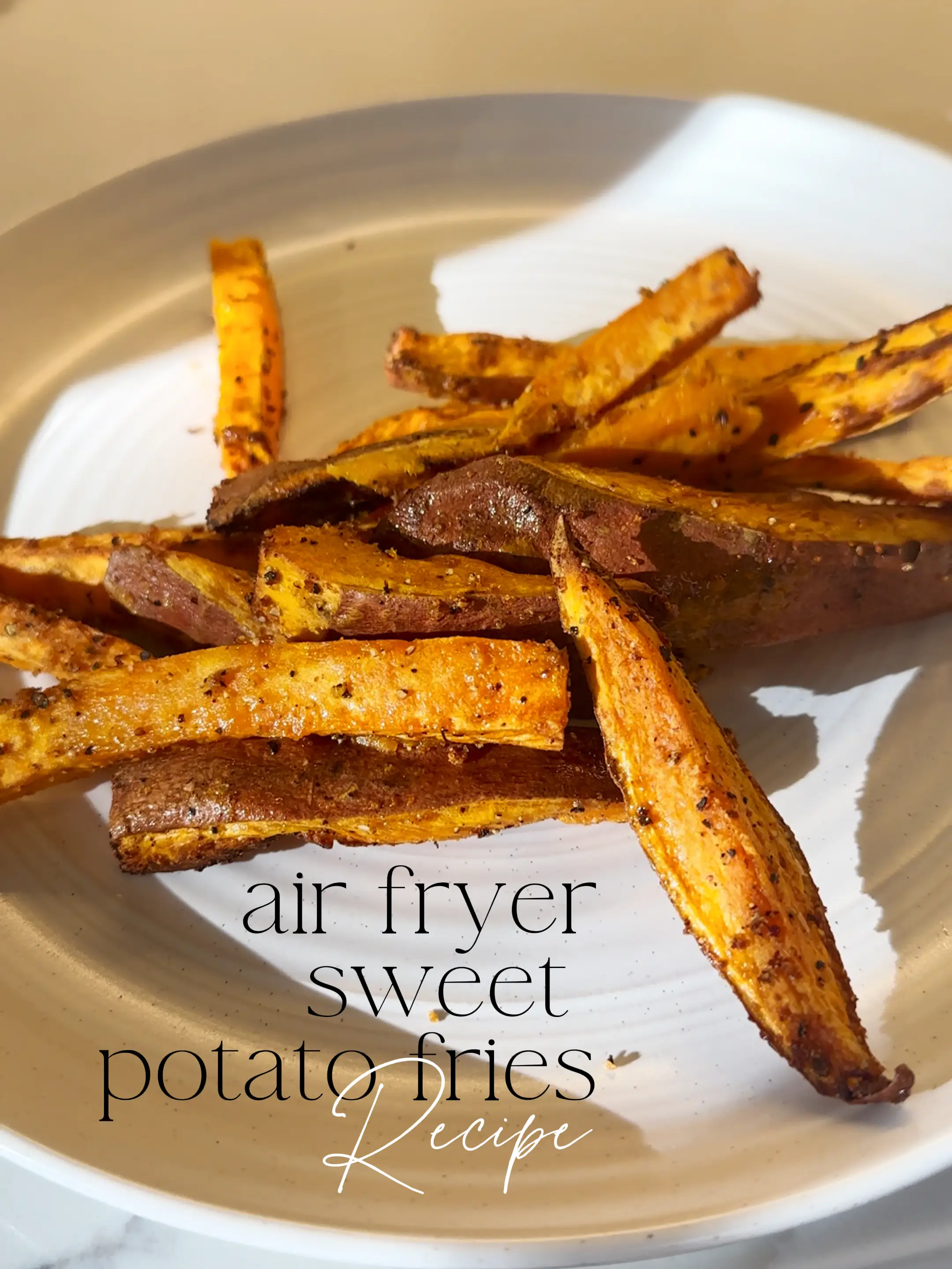 Garlic Parmesan Sweet Potato Fries with Spicy Aioli. - Half Baked