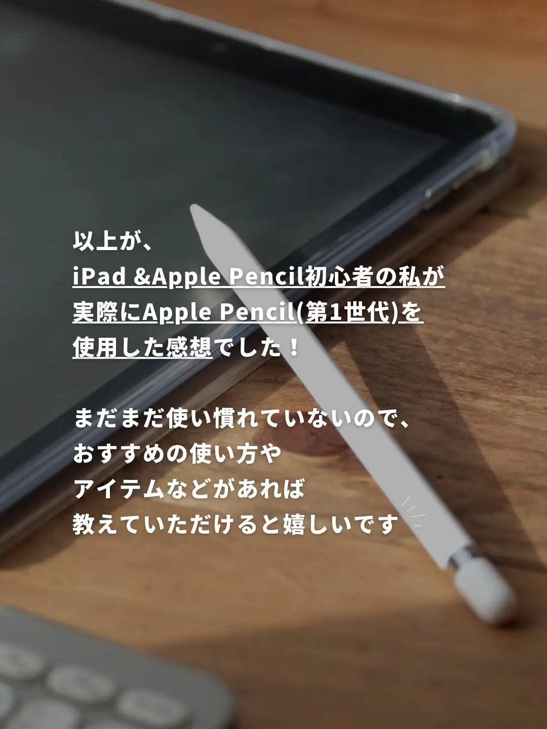 iPadのある生活〗iPadを買ったら是非一緒に揃えたい♡Apple Pencil 