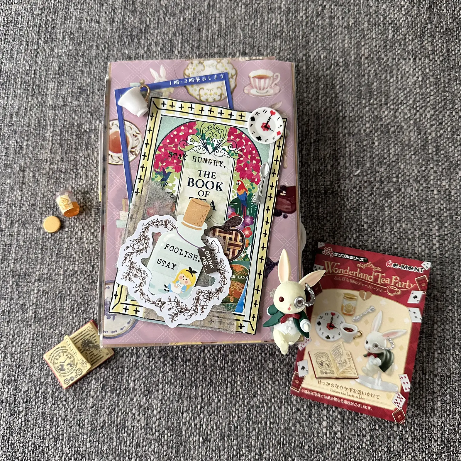 Alice in wonderland ジャンクジャーナル junk journal | Bhakta by