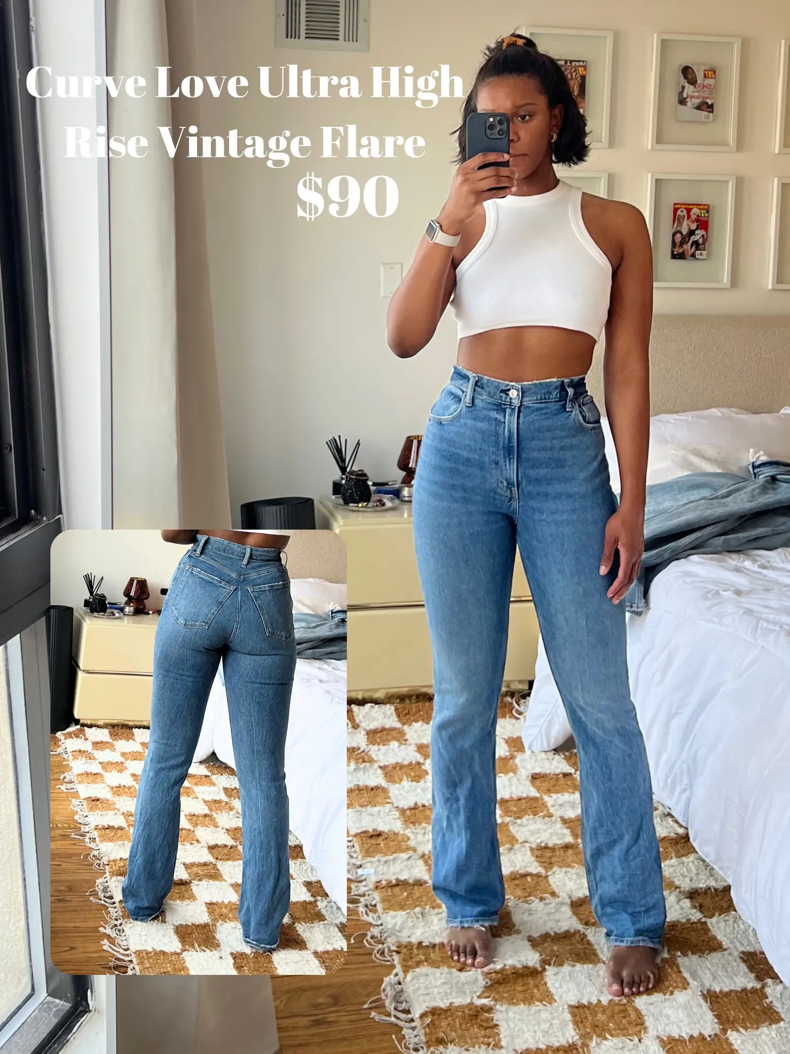 Abercrombie & Fitch, Jeans, Abercrombie Curve Love High Rise Vintage Flare  Jean