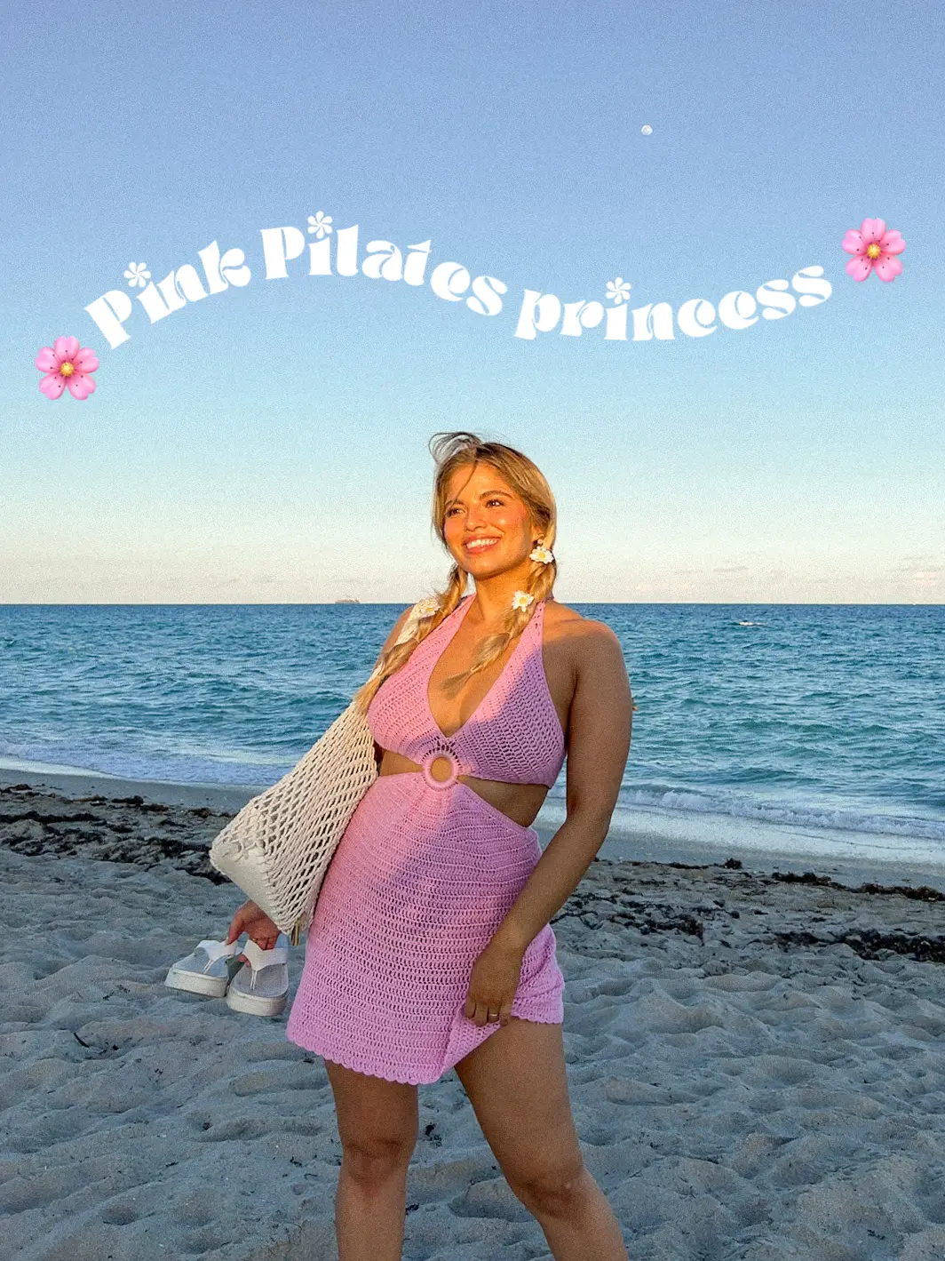 Balletcore Pink Pilates Princess Ribbed Knit Baby Top(Pink/Black