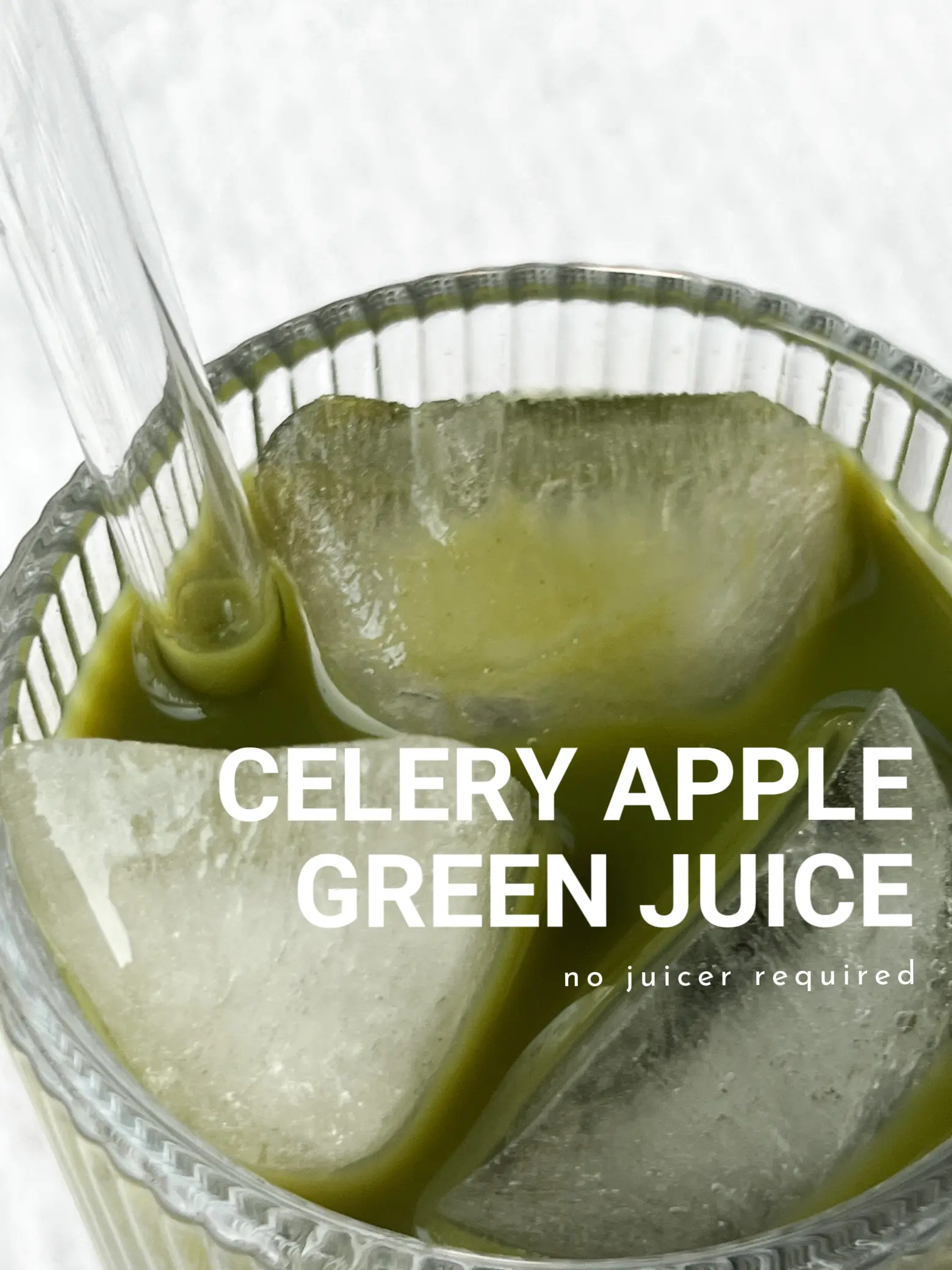 celery apple green juice 🥒🥬 no juicer needed! Gallery posted by ffgs