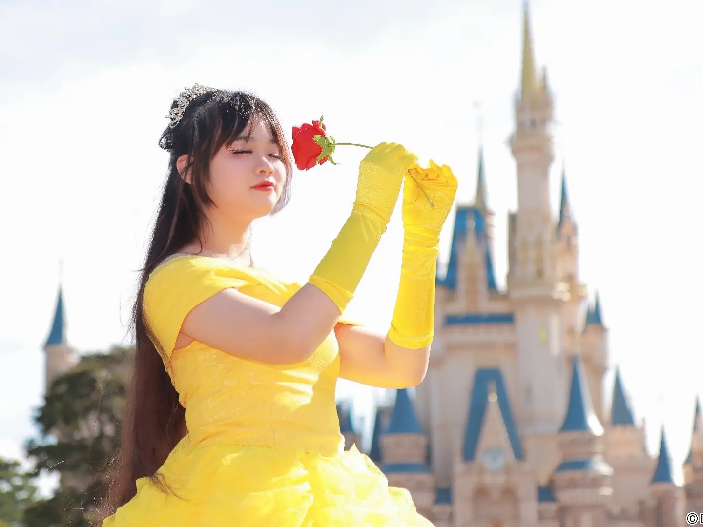 Belle🌹仮装 今年の2着目の手作りの仮装ドレス💛 | Michi🎀✨🐰🩰が投稿したフォトブック | Lemon8