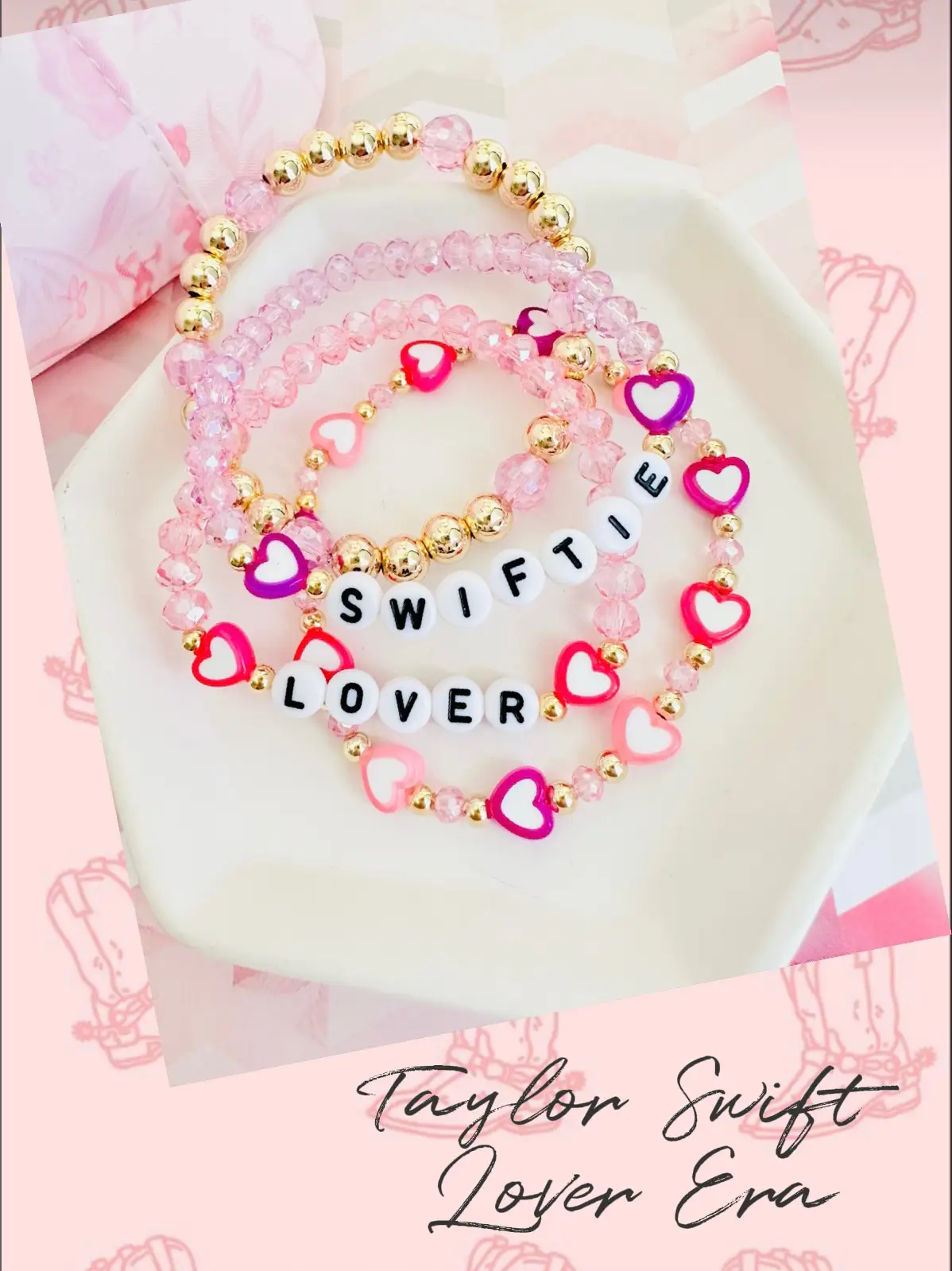 Handmade Taylor Swift inspired pearl bracelet,Taylor Swift bracelet