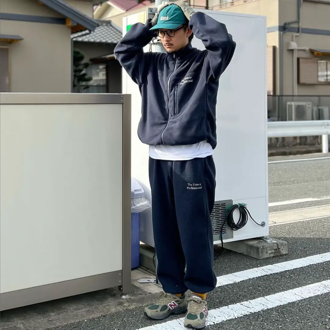 エンノイ　シティフリースパンツ　キャップ エンノイシティフリースパンツキャップ