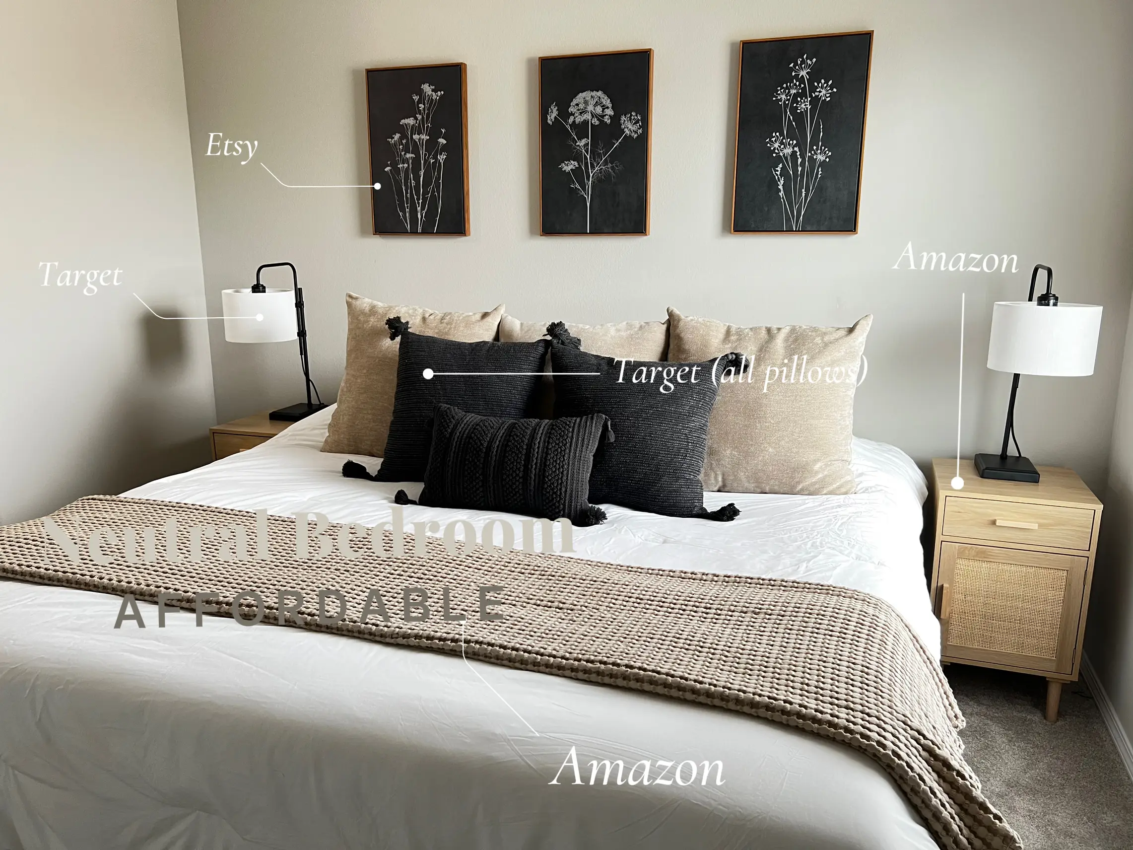 Neutral Bedroom Affordable Edition Gallery posted by Kiara Lemon8