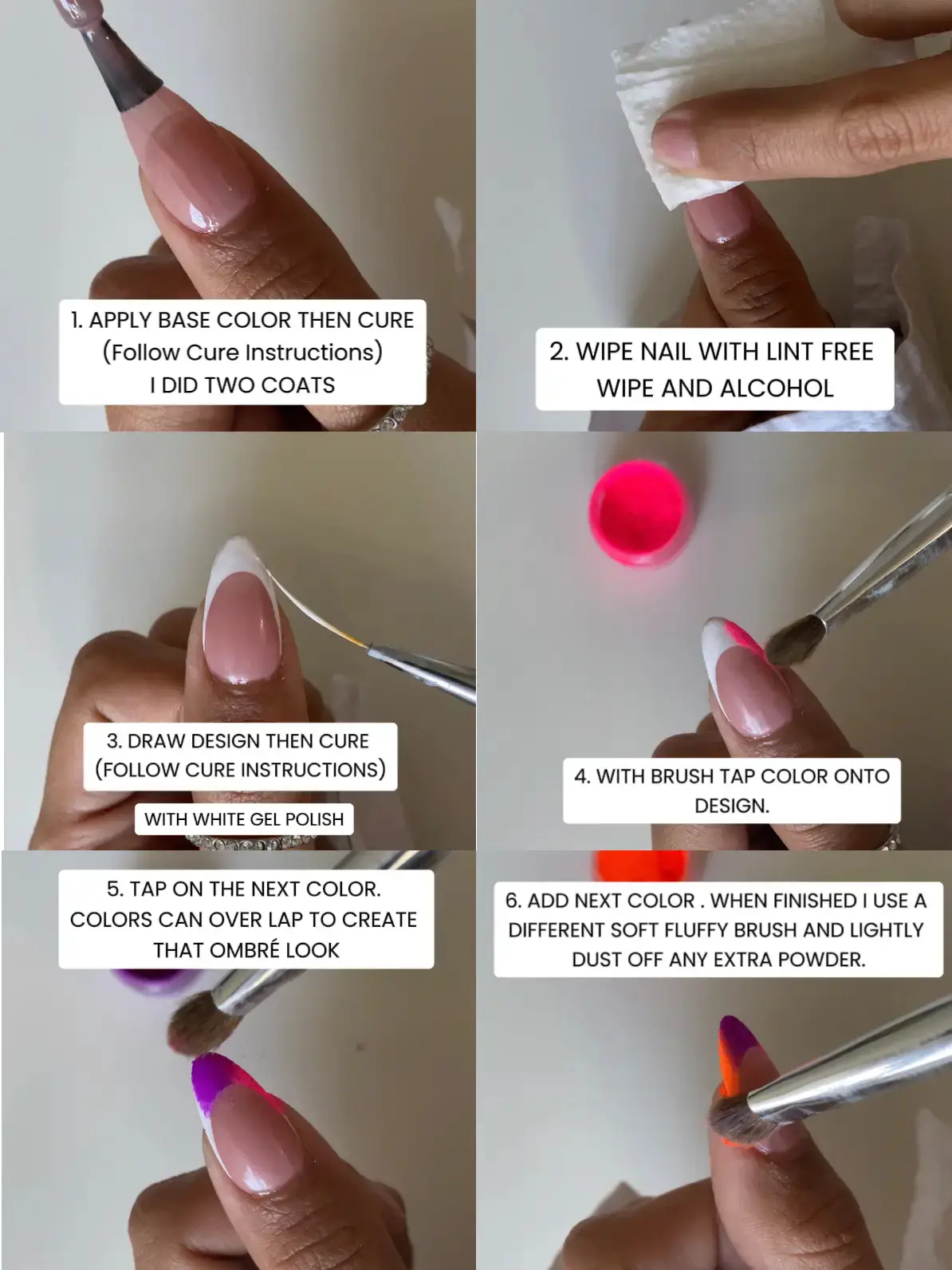 how to work with pigment powder on nails｜TikTok Search