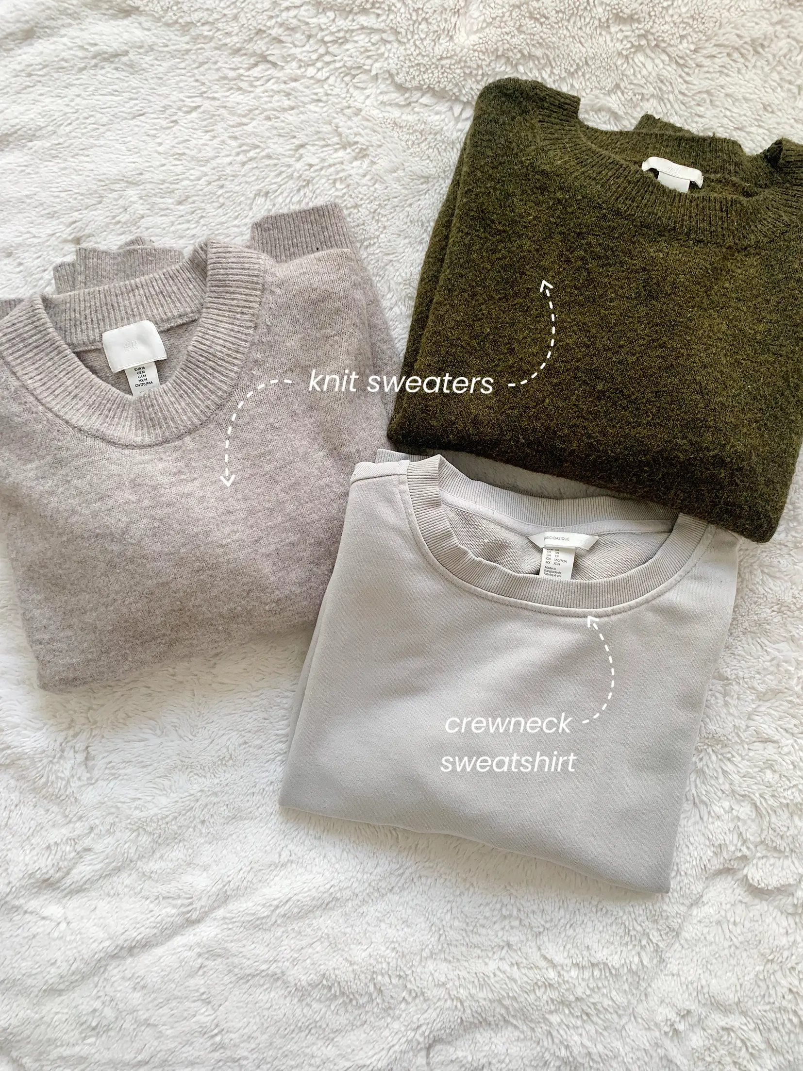 Check styling ideas for「3D Knit Washable Crew Neck Half Sleeve Sweater、Parachute  Pants」