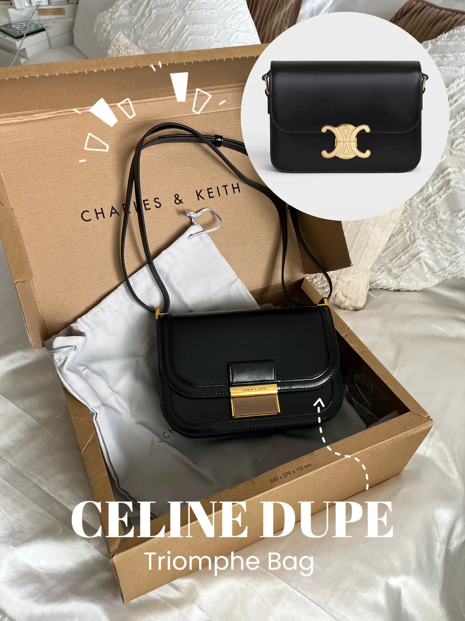 CELINE TRIOMPHE DUPE, Charles + Keith review, Gallery posted by Emily  Claire