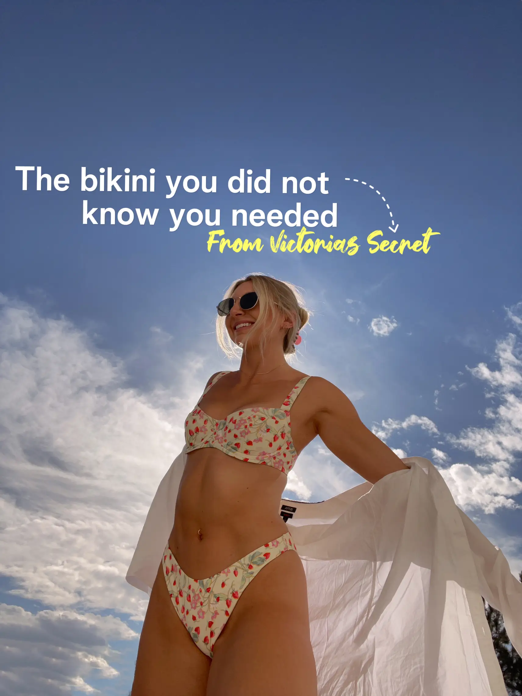 NIP -- VICTORIA'S SECRET Sparkly Peach Cheeky Bikini Bottom -- XS