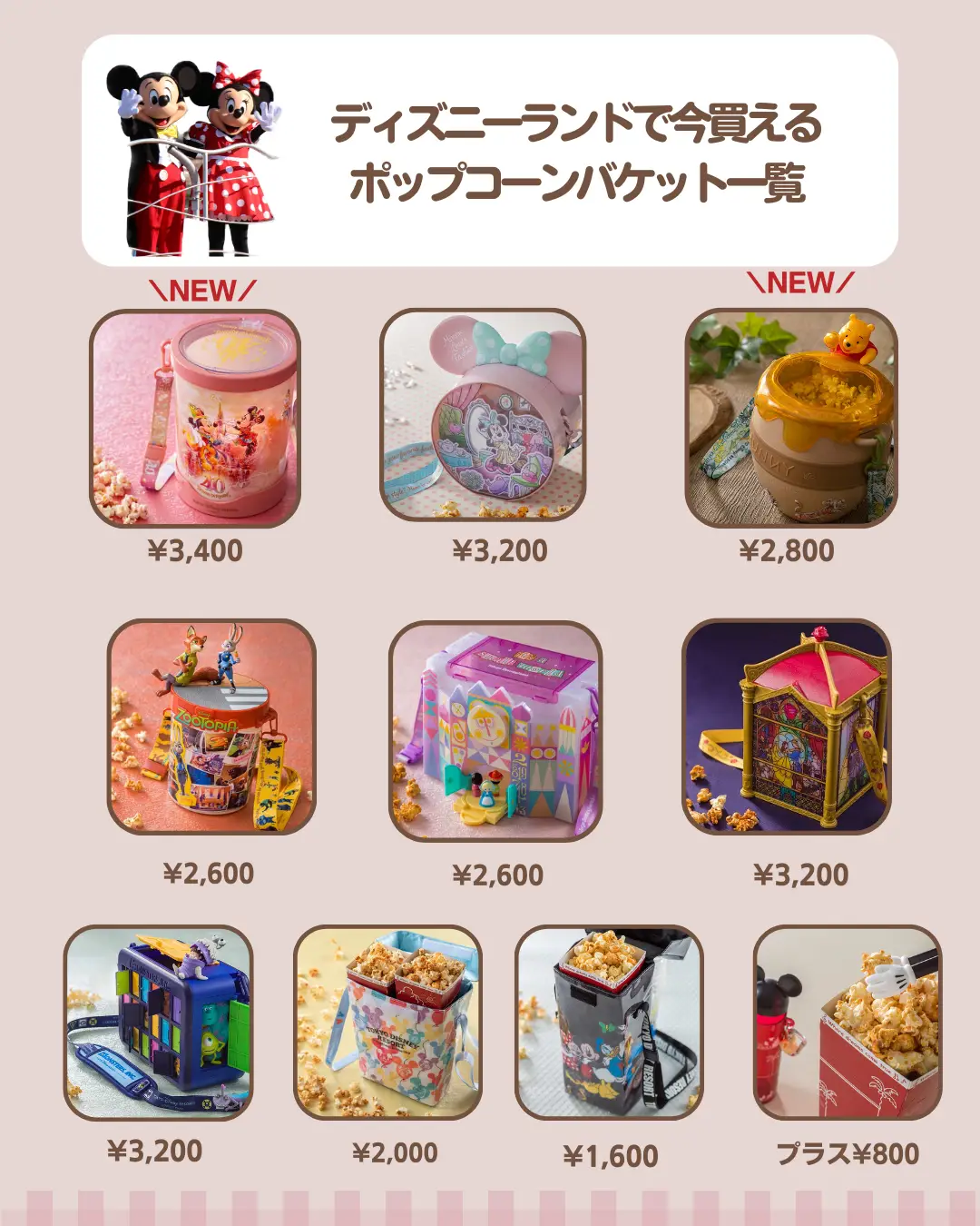 5月版！ディズニーランドポップコーン販売場所マップ | らぷ｜ディズニーグルメが投稿したフォトブック | Lemon8