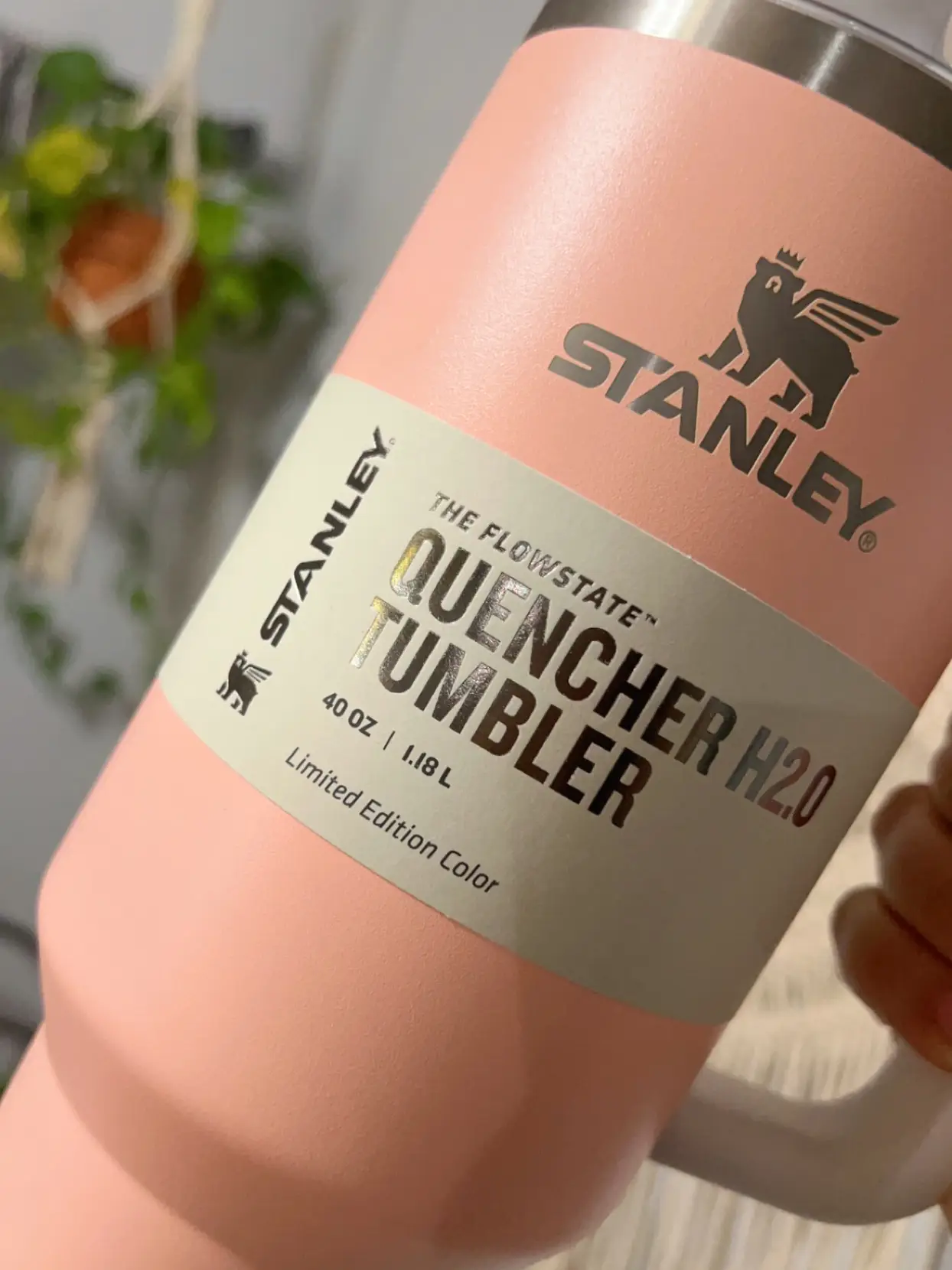 My 1st Stanley!! Peach color beautiful! @ivannamunoz5 #stanley #water