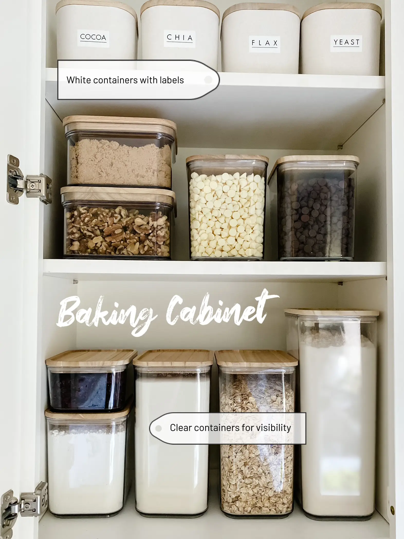 Storage Sources and Tips for Creating a Baking Cabinet