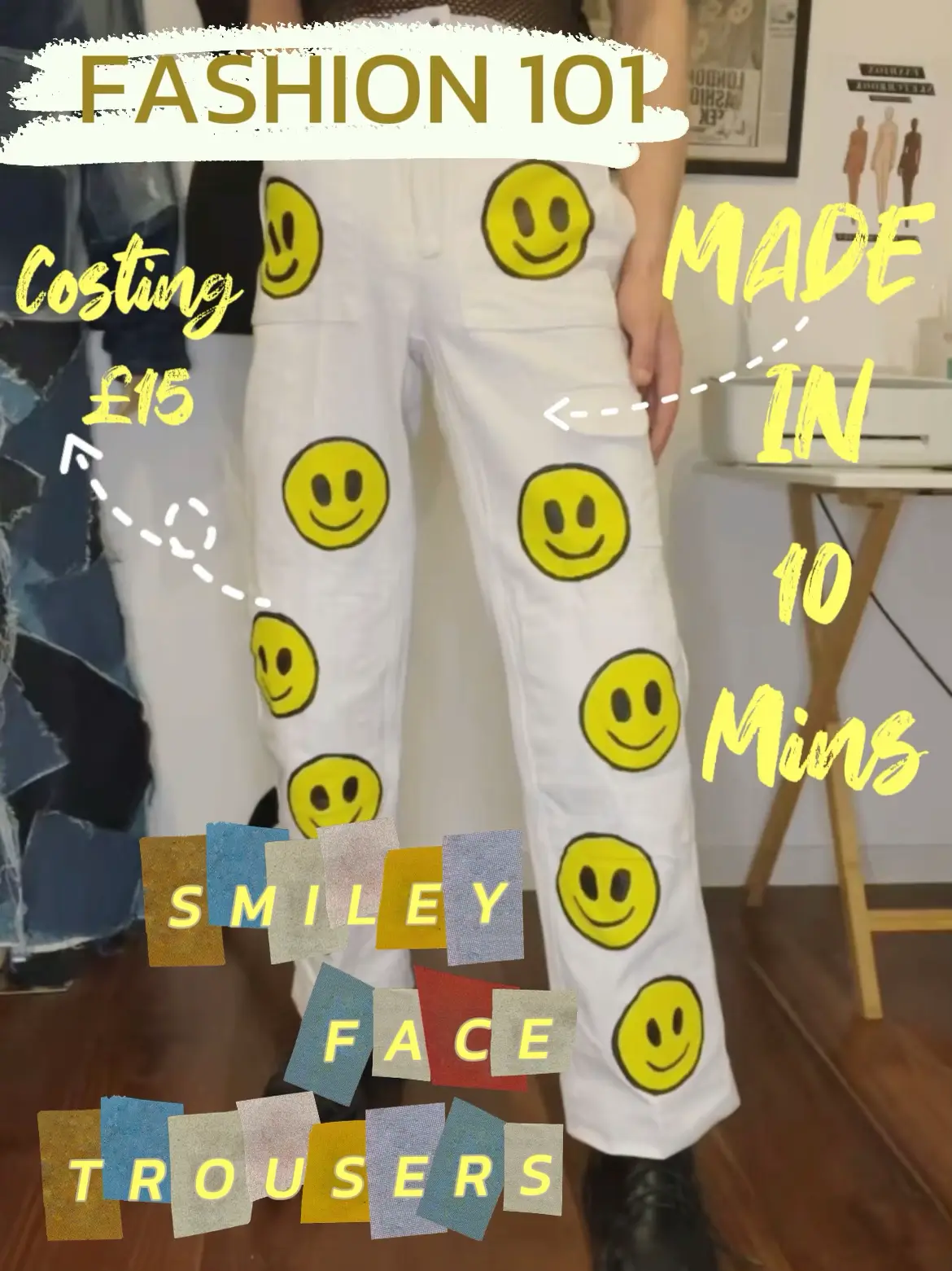 DIY SMILEY FACE TROUSERS- Made in 20 mins, Gallery posted by ajxtinsley
