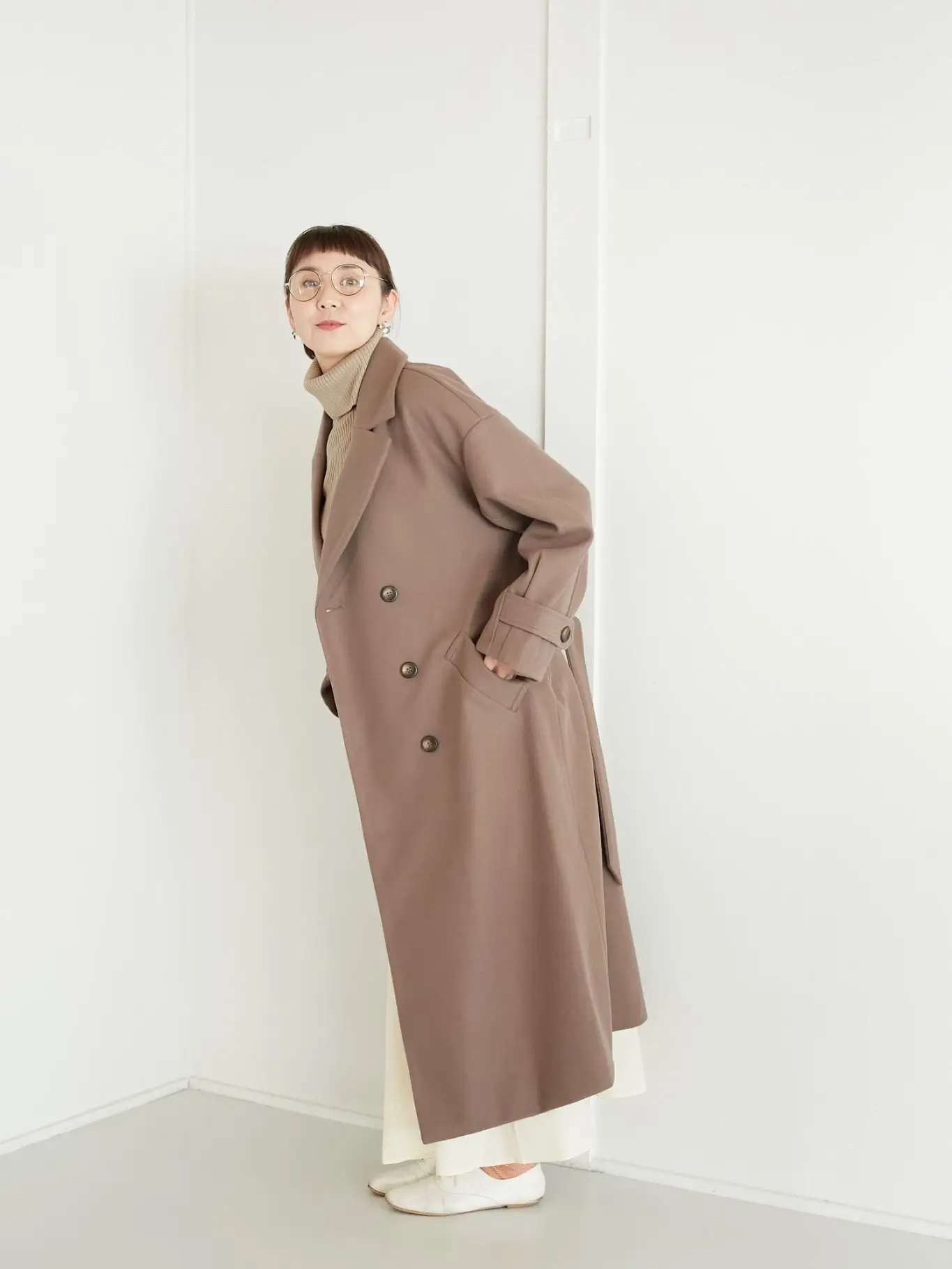 Reurie'オリジナルアイテム ダブルジップショートウールコート