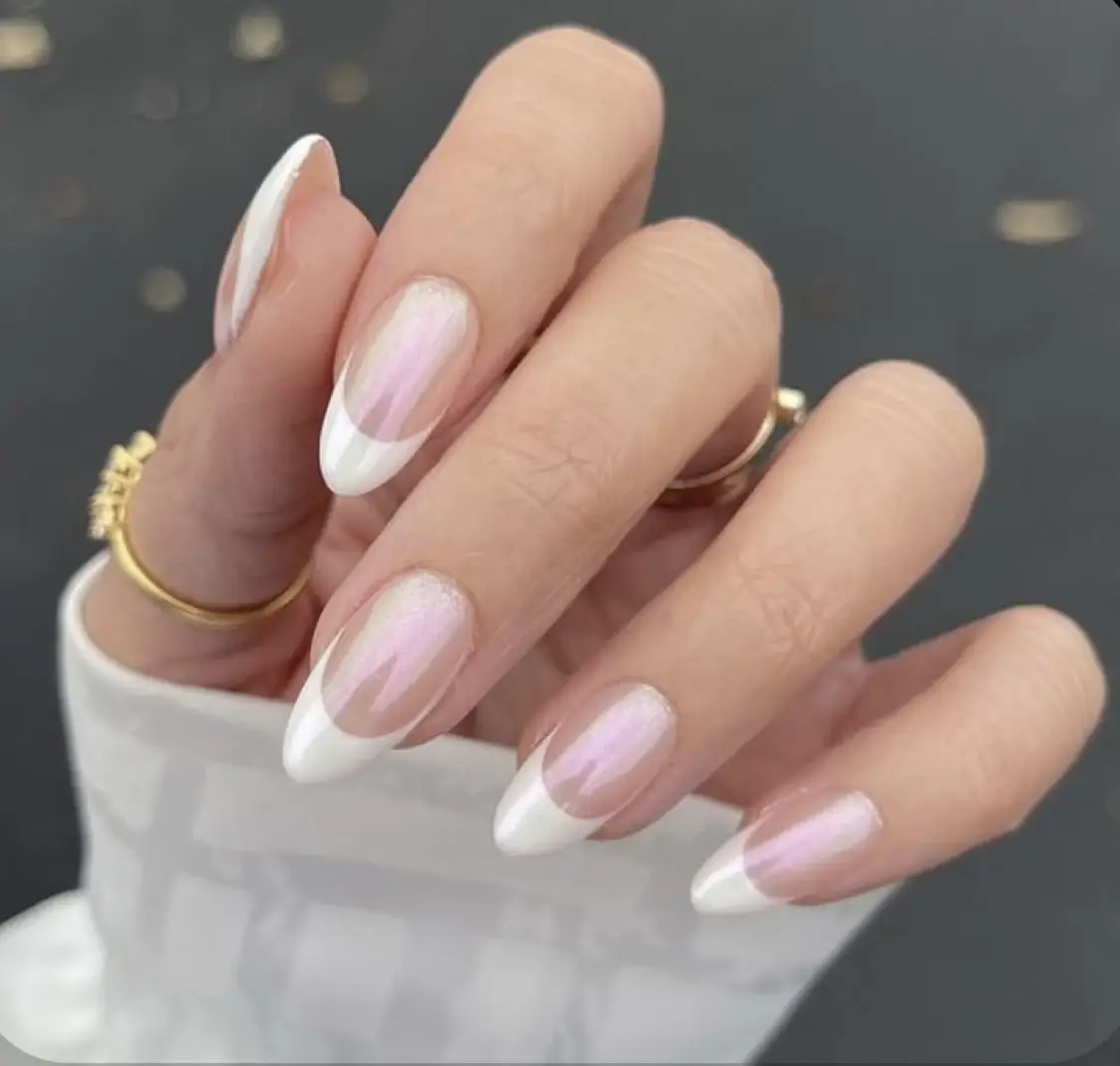 20 top Chrome French Nails ideas in 2024