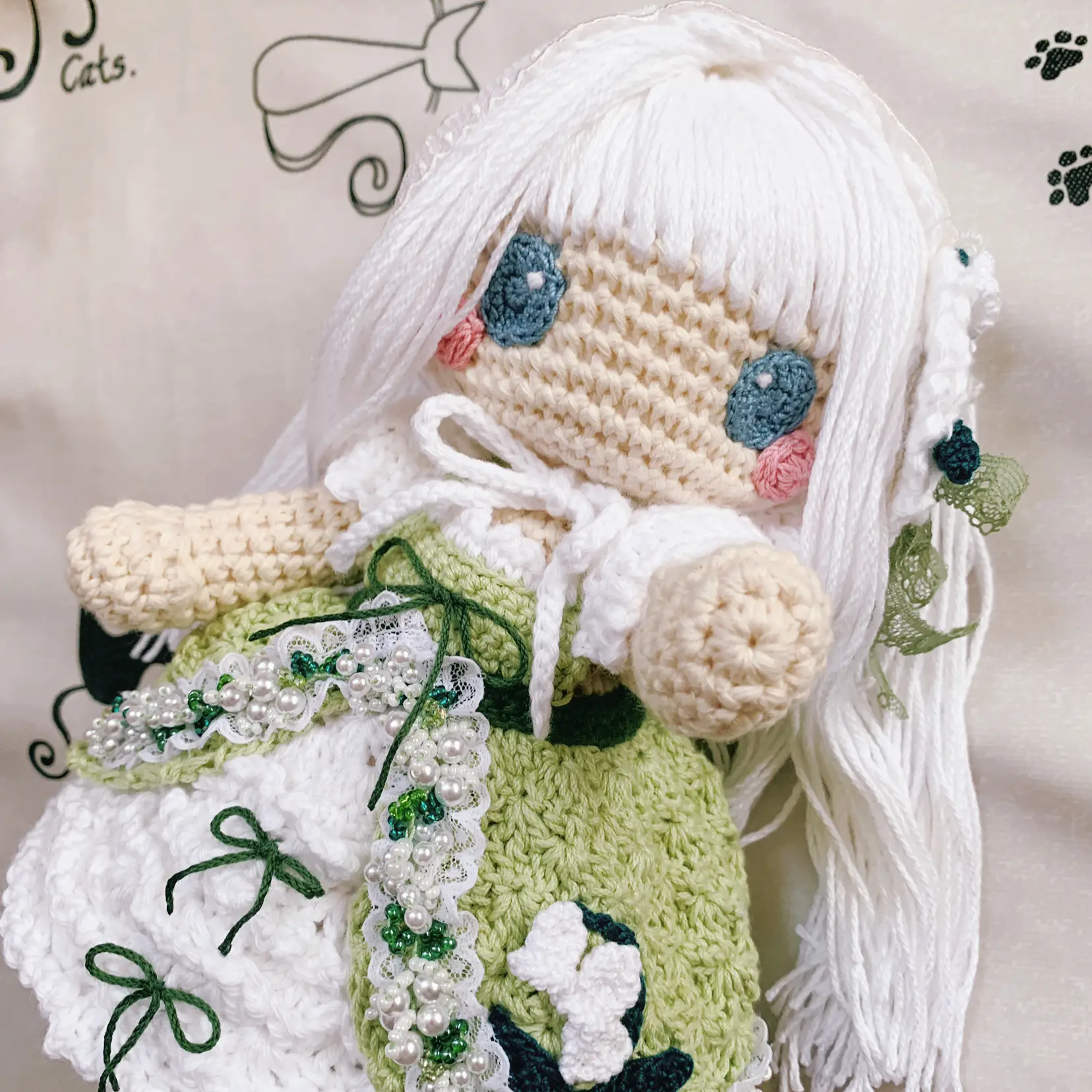 お姫様　プリンセスぬいぐるみ　人形 カギ針編み　可愛いピンクショルダーバッグ お姫様 プリンセスぬいぐるみ 人形 カギ針編み 可愛いピンク