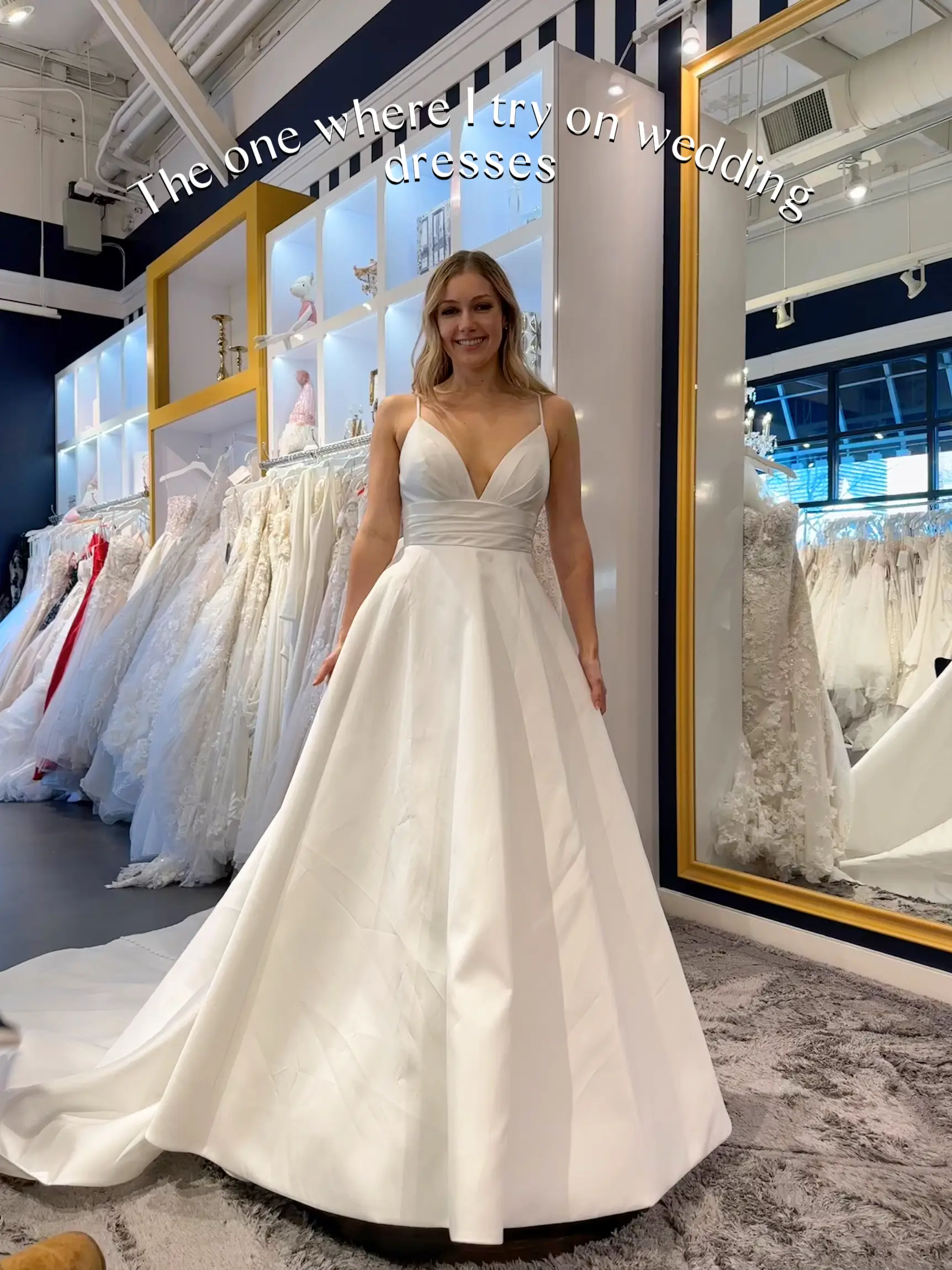 Places to try on wedding dresses near on sale me