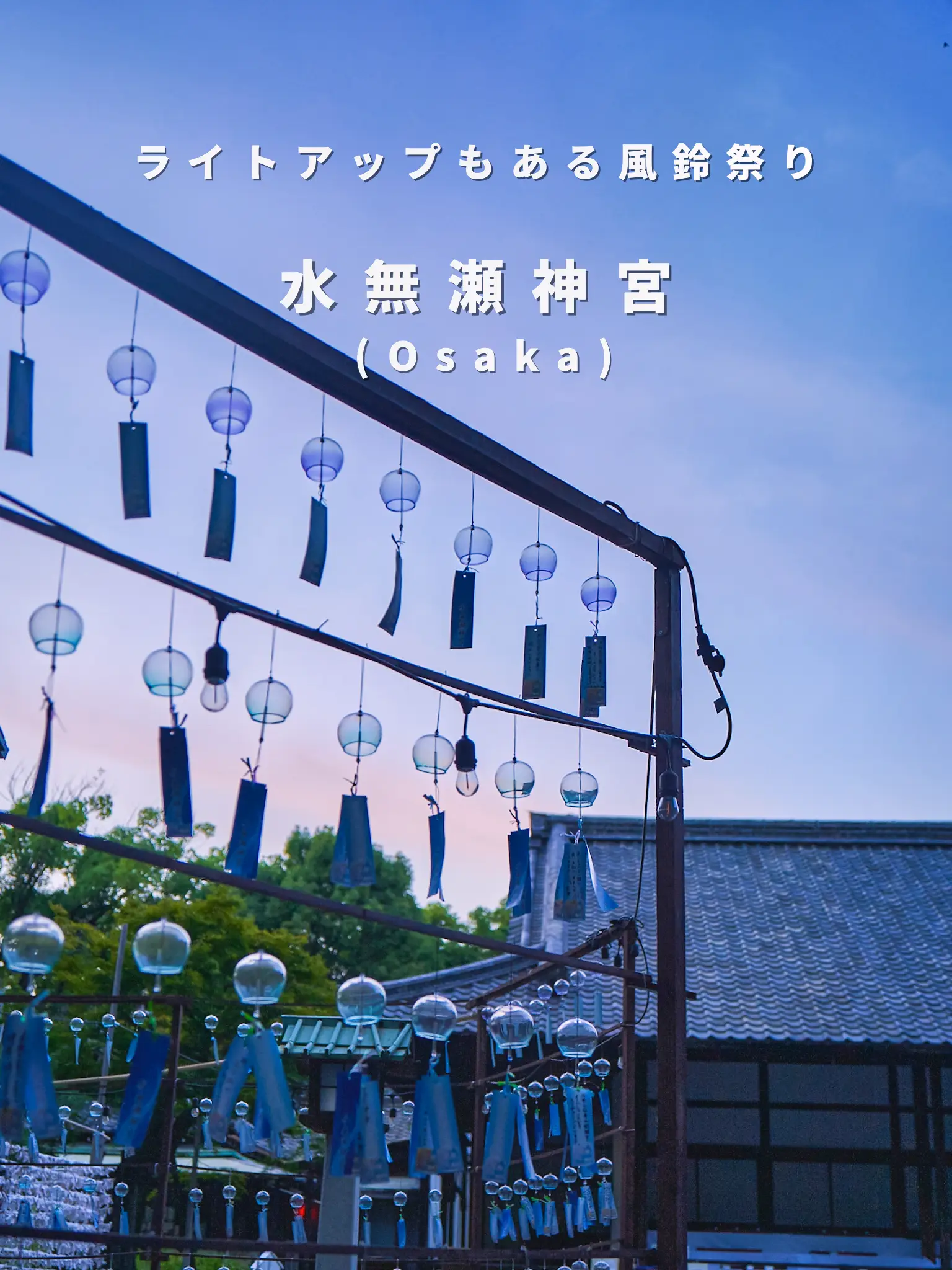 【ライトアップもある💡】水無瀬神宮の風鈴祭り（大阪）の画像 (0枚目)