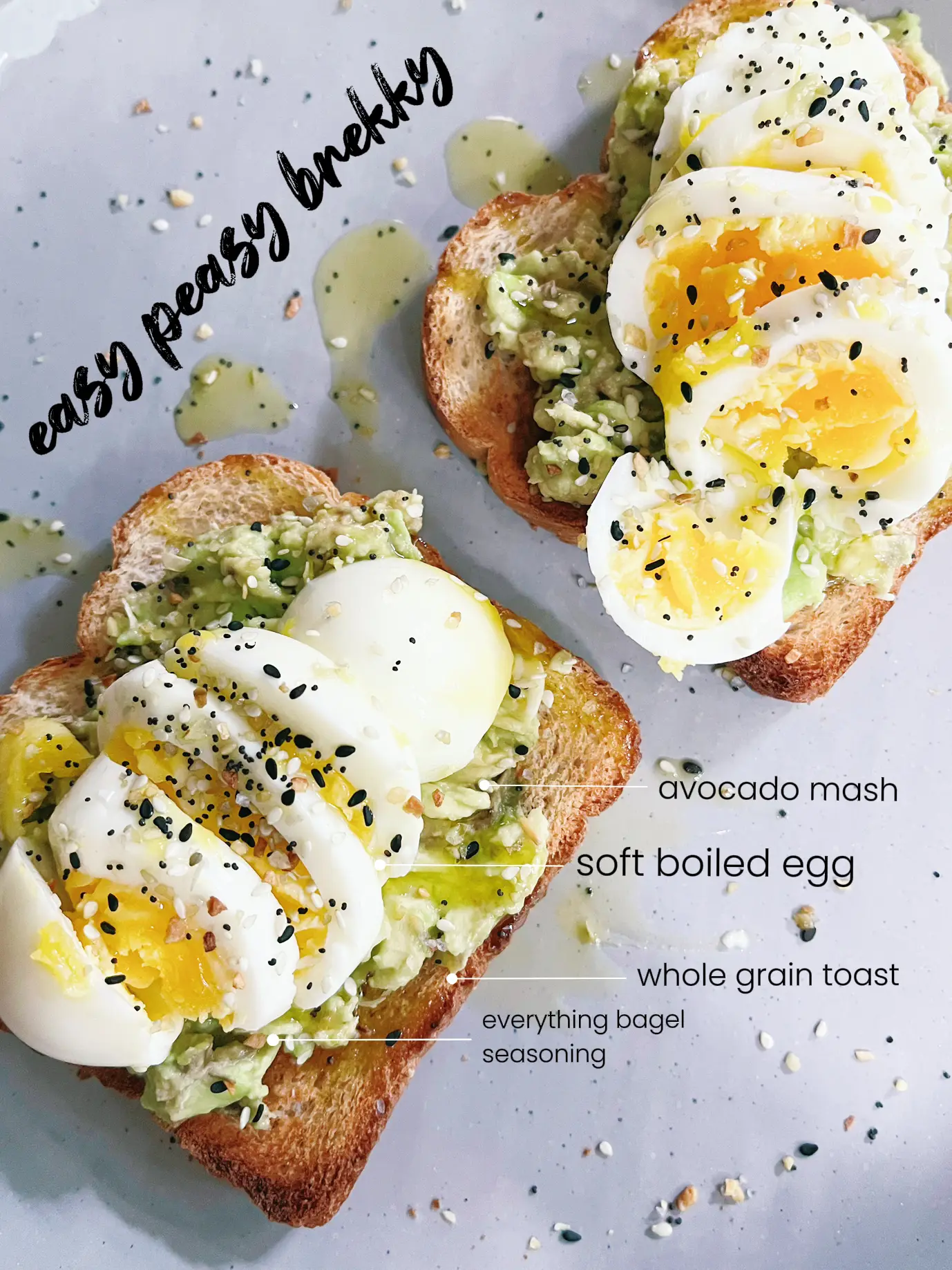 Avocado Toast with Everything Bagel Seasoning - This Jess Cooks