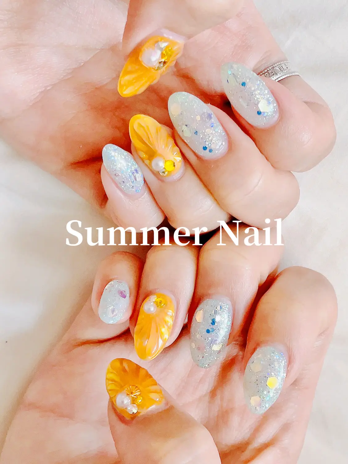 New Nail💅💎 夏本番！シェルモチーフのサマーネイル | aynaa｜旅と