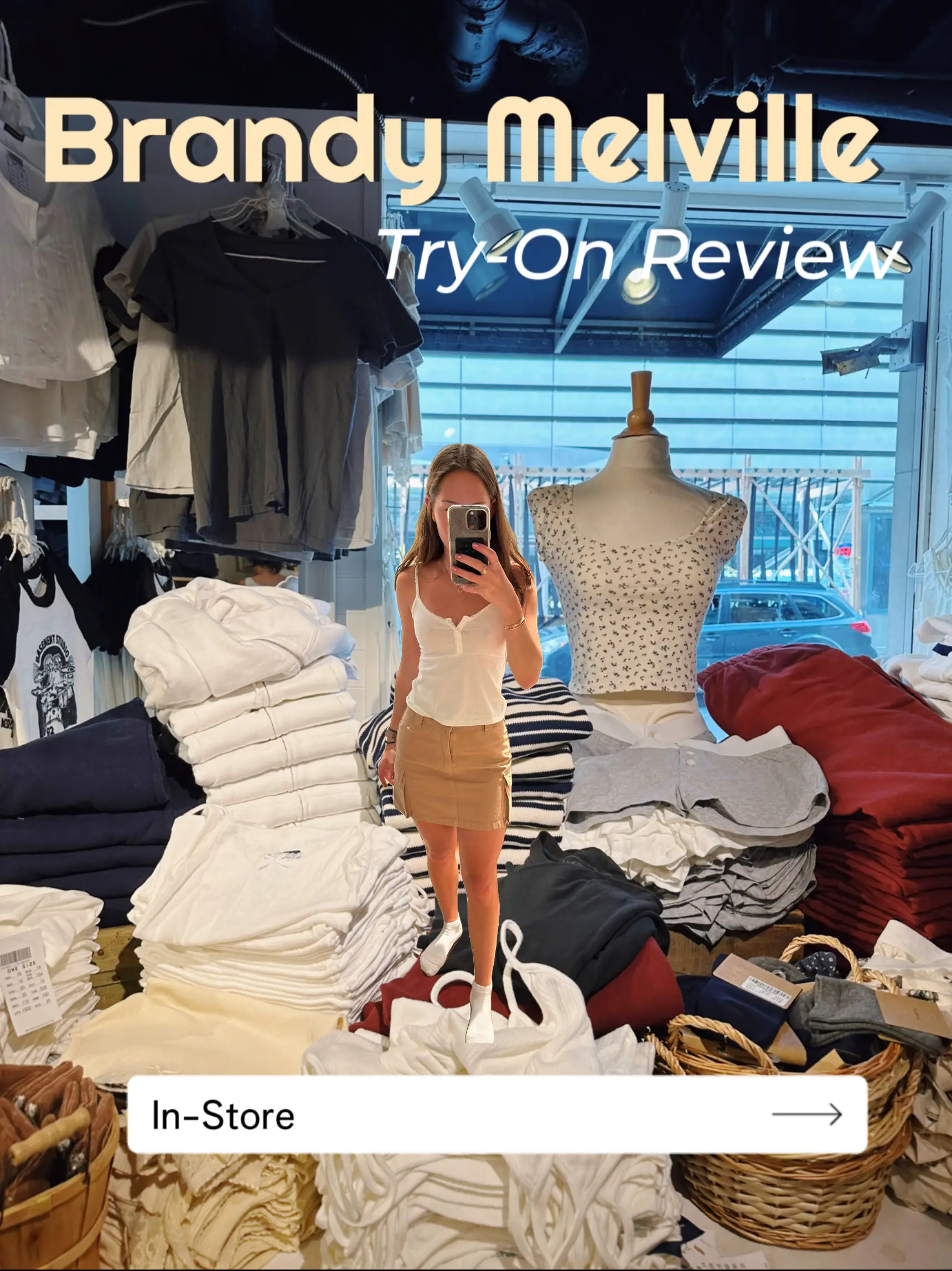 BRANDY MELVILLE TRY ON HAUL  perfect basics for simple, cute outfits 