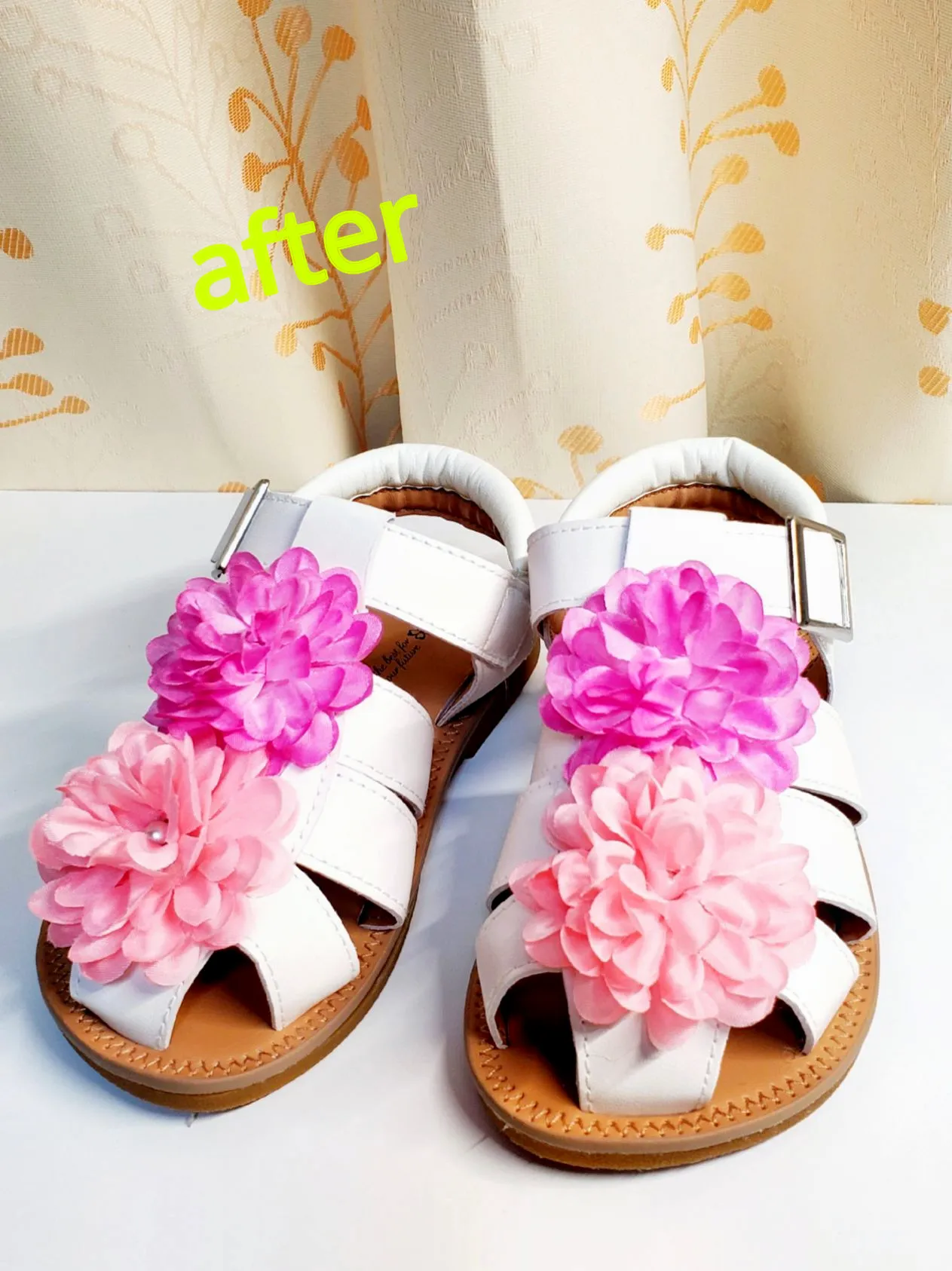 西松屋のサンダルを可愛くしてみた✨ | まいまい🐌が投稿したフォト  