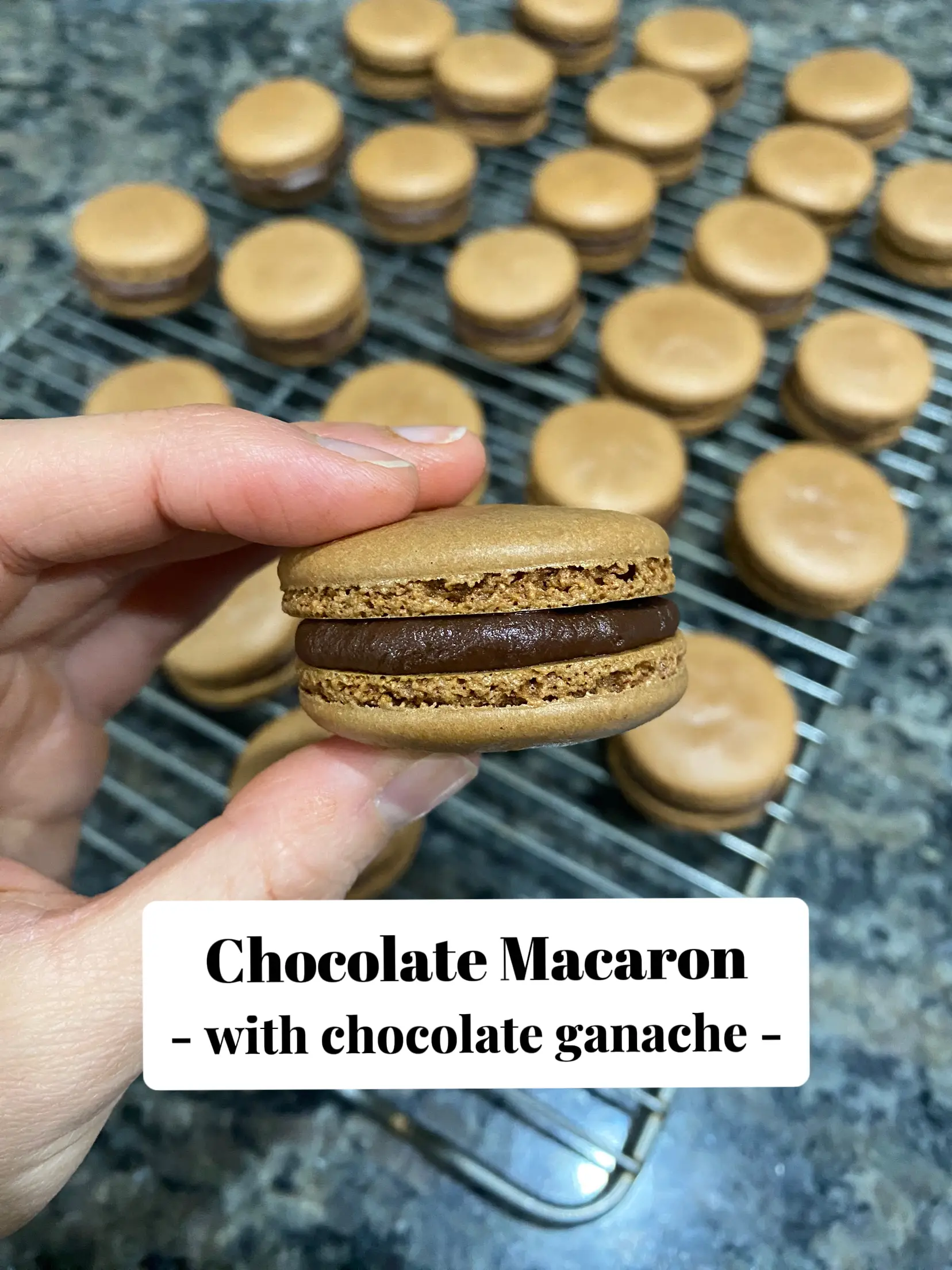 CHOCOLATE macarons with chocolate GANACHE 🍫 Gallery posted by Meagan