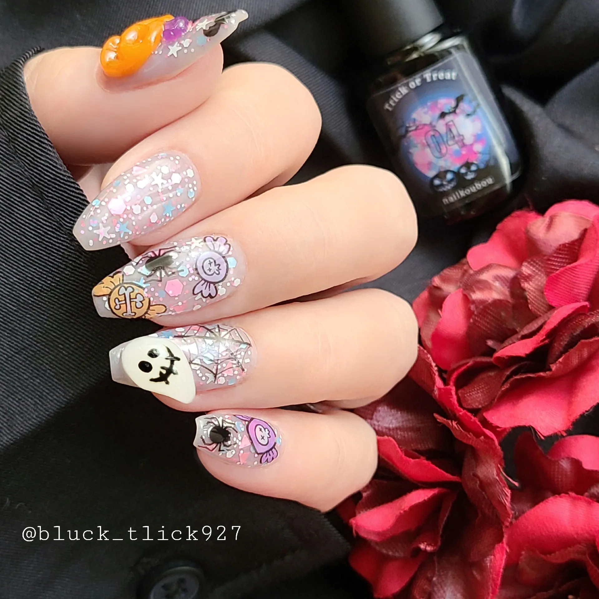 ネイル工房♡限定品✳Trick or Treat Gel 04でポップなハロウィン