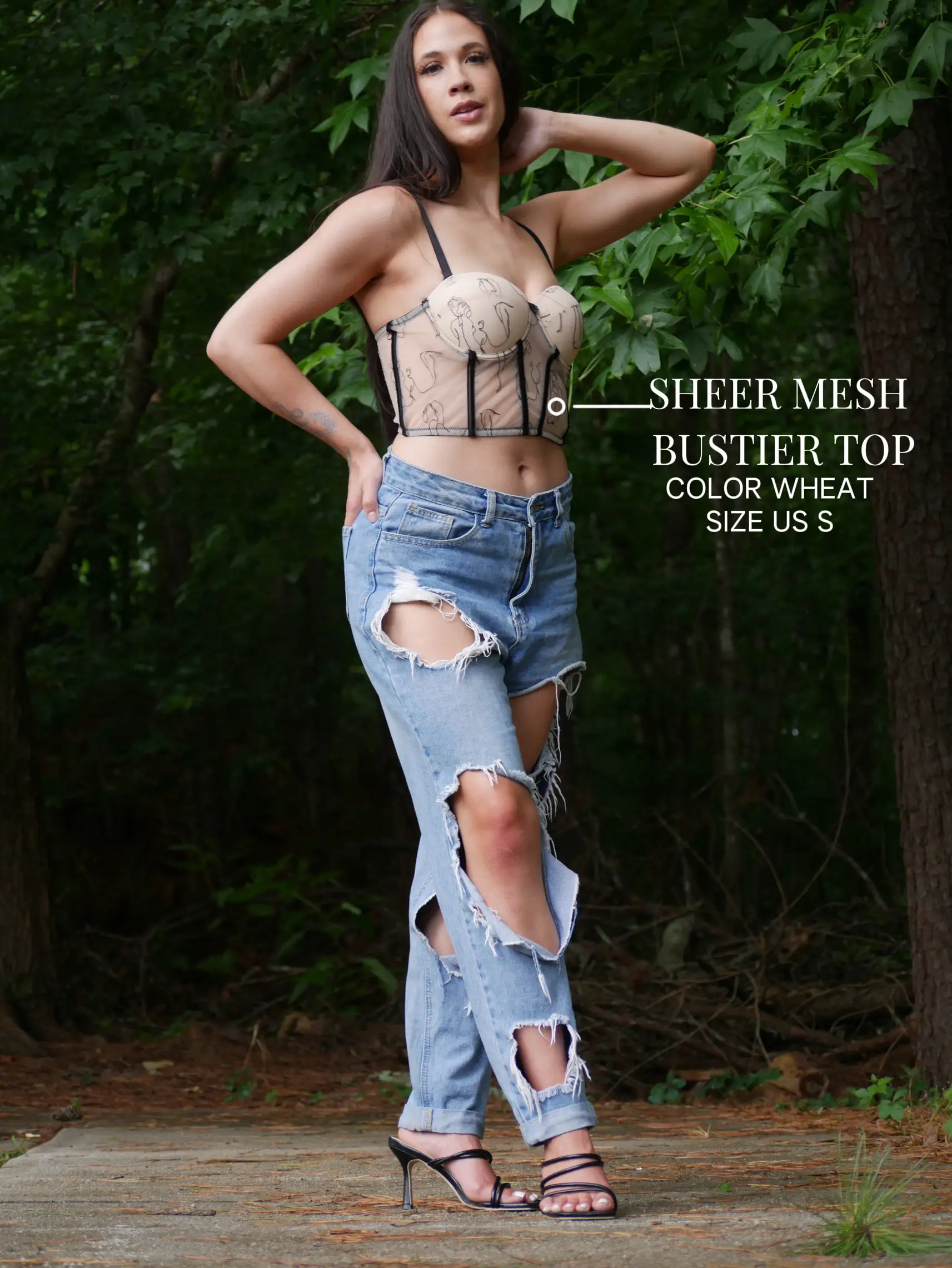 特別 clane♡ SHEER MESH SLIT TOPS | promochess.com