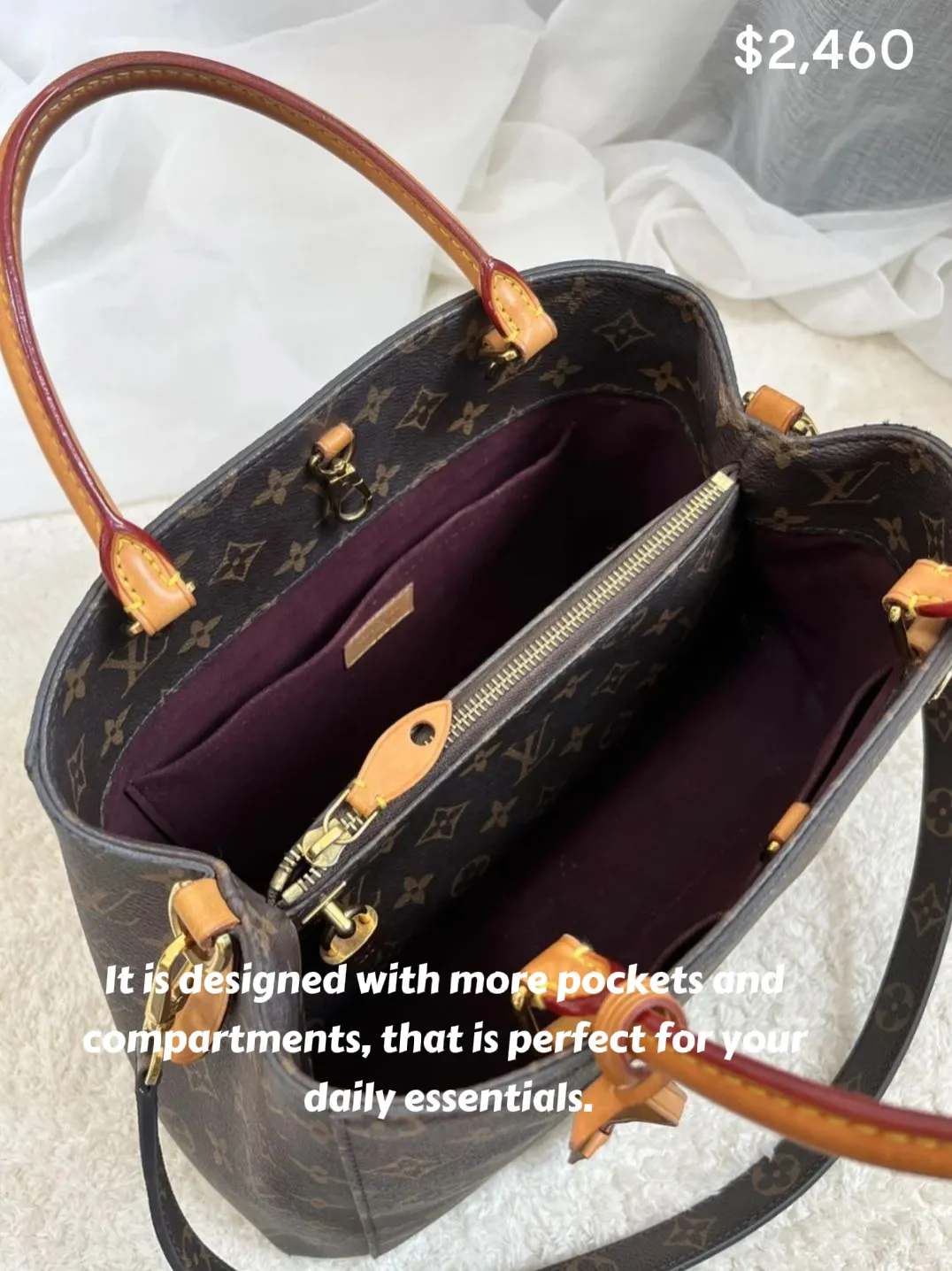 How I pack my Bag:Louis Vuitton Montaigne MM 