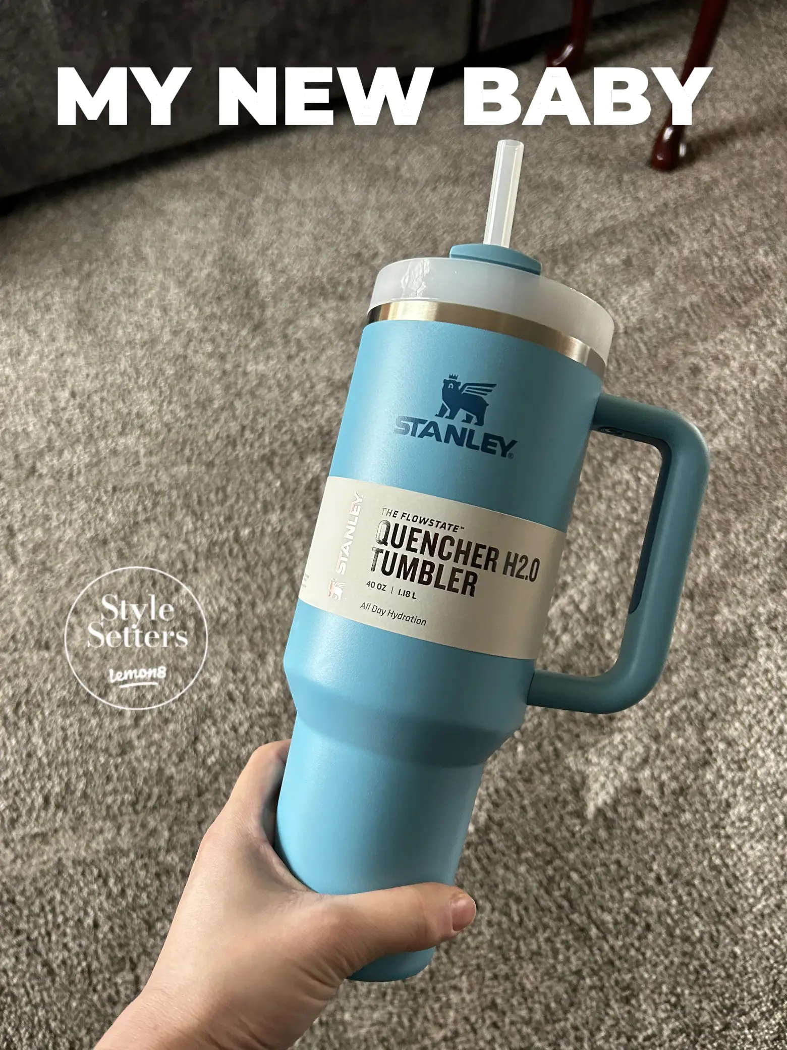 unboxing the new Stanley 40oz Soft Matte Tumbler in color Dune!!! she , Stanley  Soft Matte
