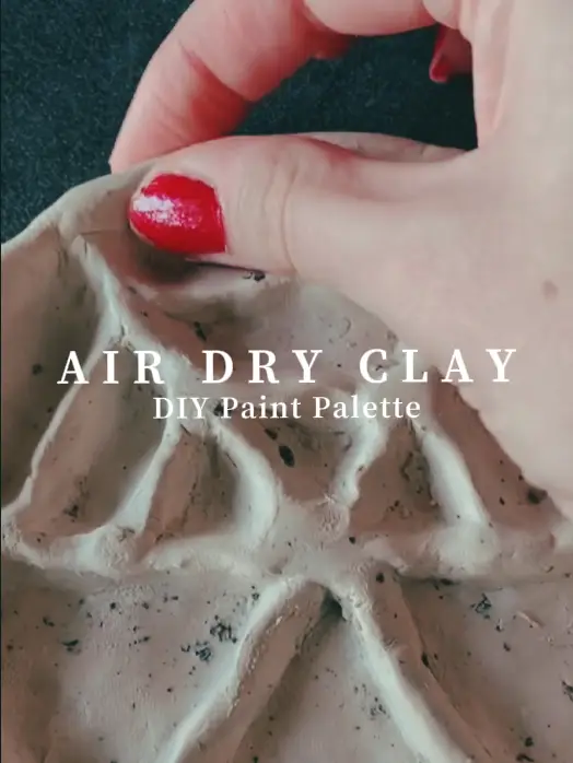 Easy and useful paint palette with air dry clay