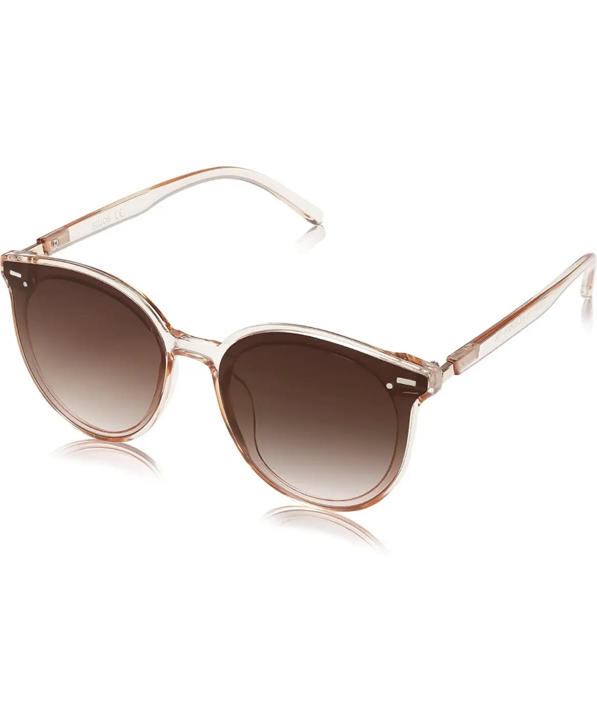  WearMe Pro Polarized Round Retro Double-Bridge Vintage Women's  Sunglasses (Beige Tortoise/Brown Lens) : Clothing, Shoes & Jewelry